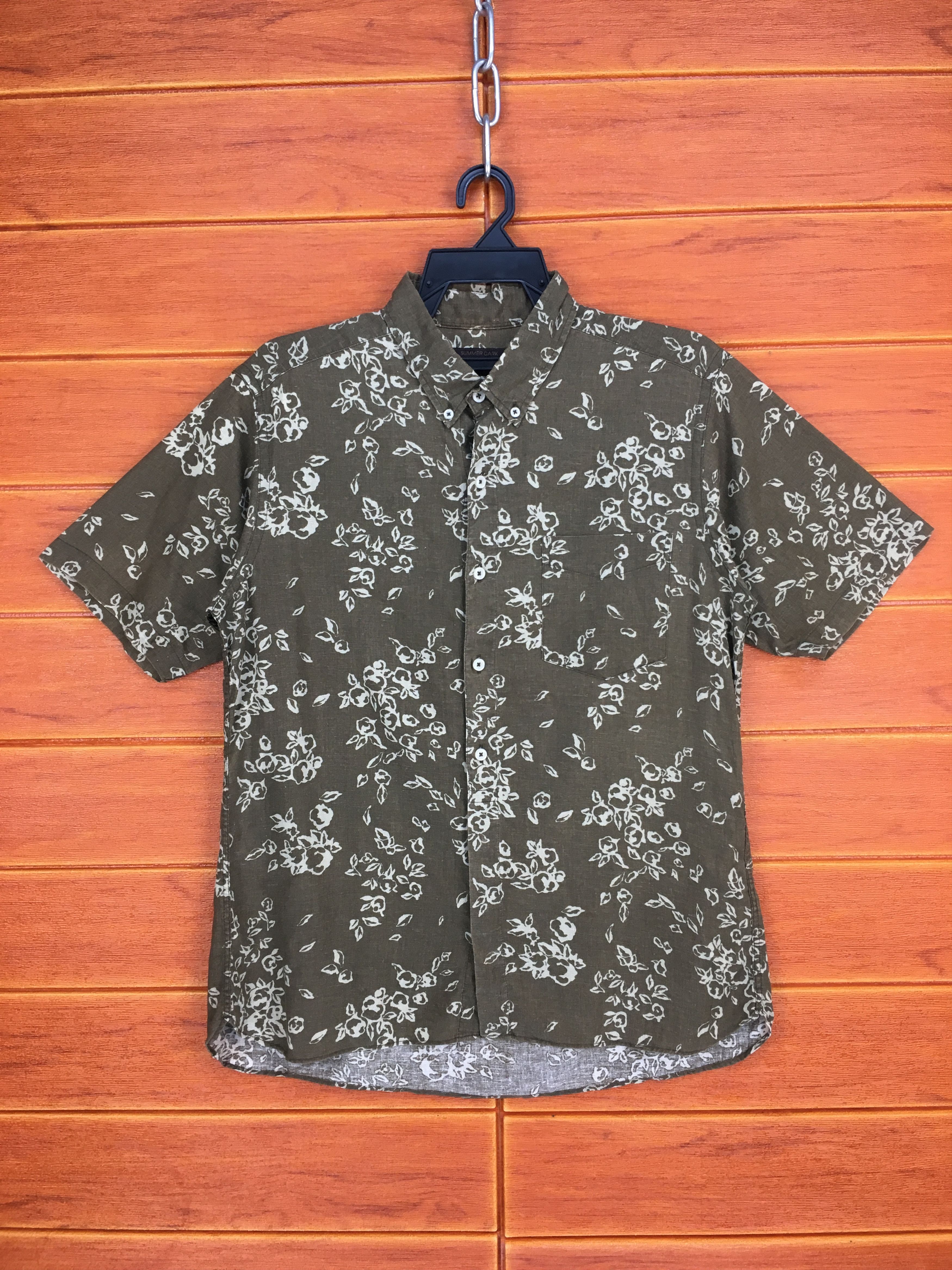 Vintage Vintage SUMMER DARK All Over Print Hawaiian Shirt Size US M / EU 48-50 / 2 - 1 Thumbnail