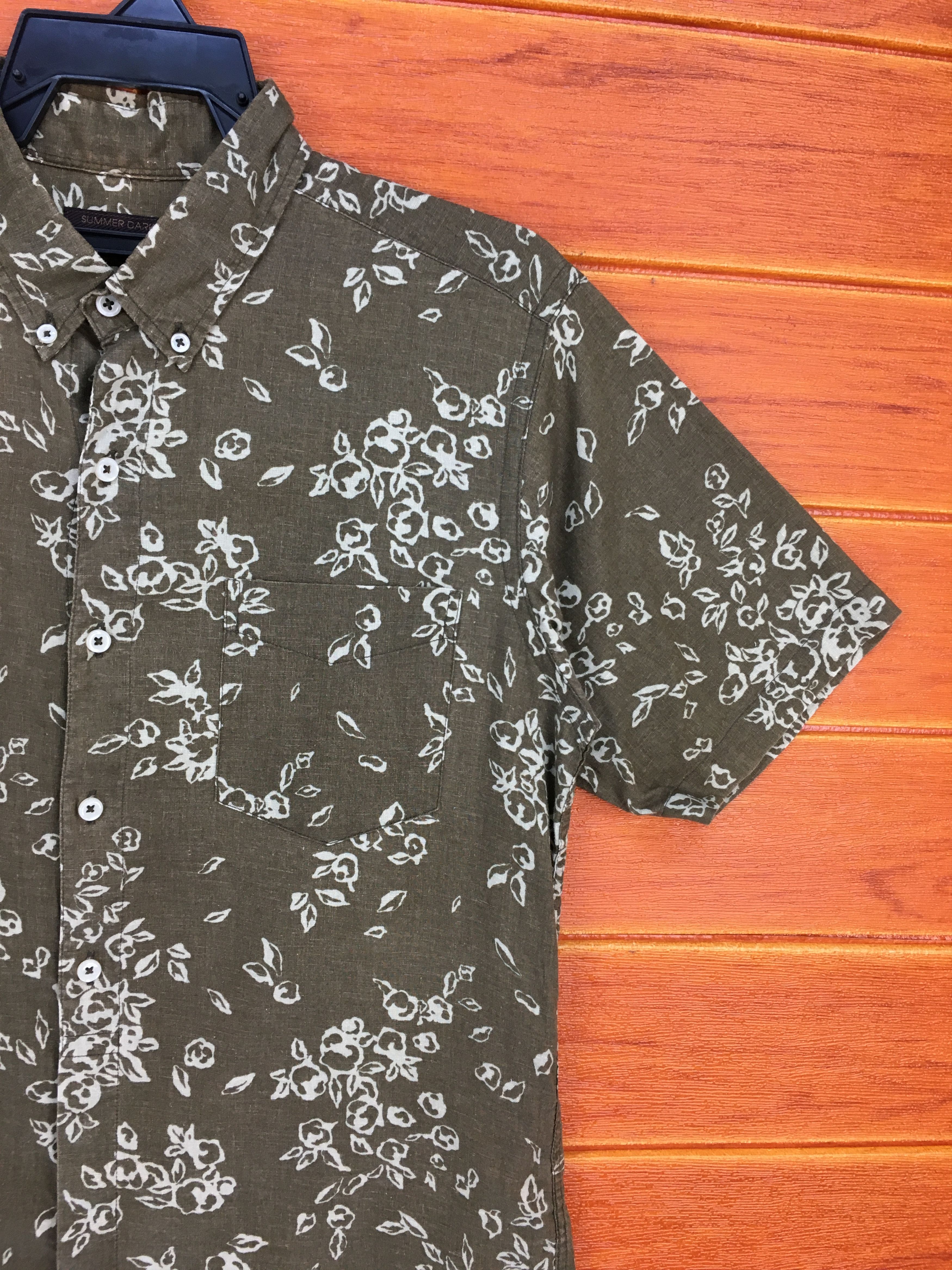 Vintage Vintage SUMMER DARK All Over Print Hawaiian Shirt Size US M / EU 48-50 / 2 - 5 Thumbnail