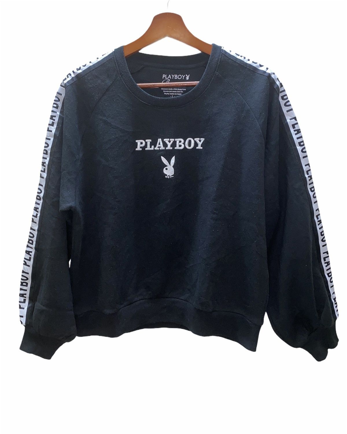 Playboy Embroidered Logo Side Tape Sweatshirt