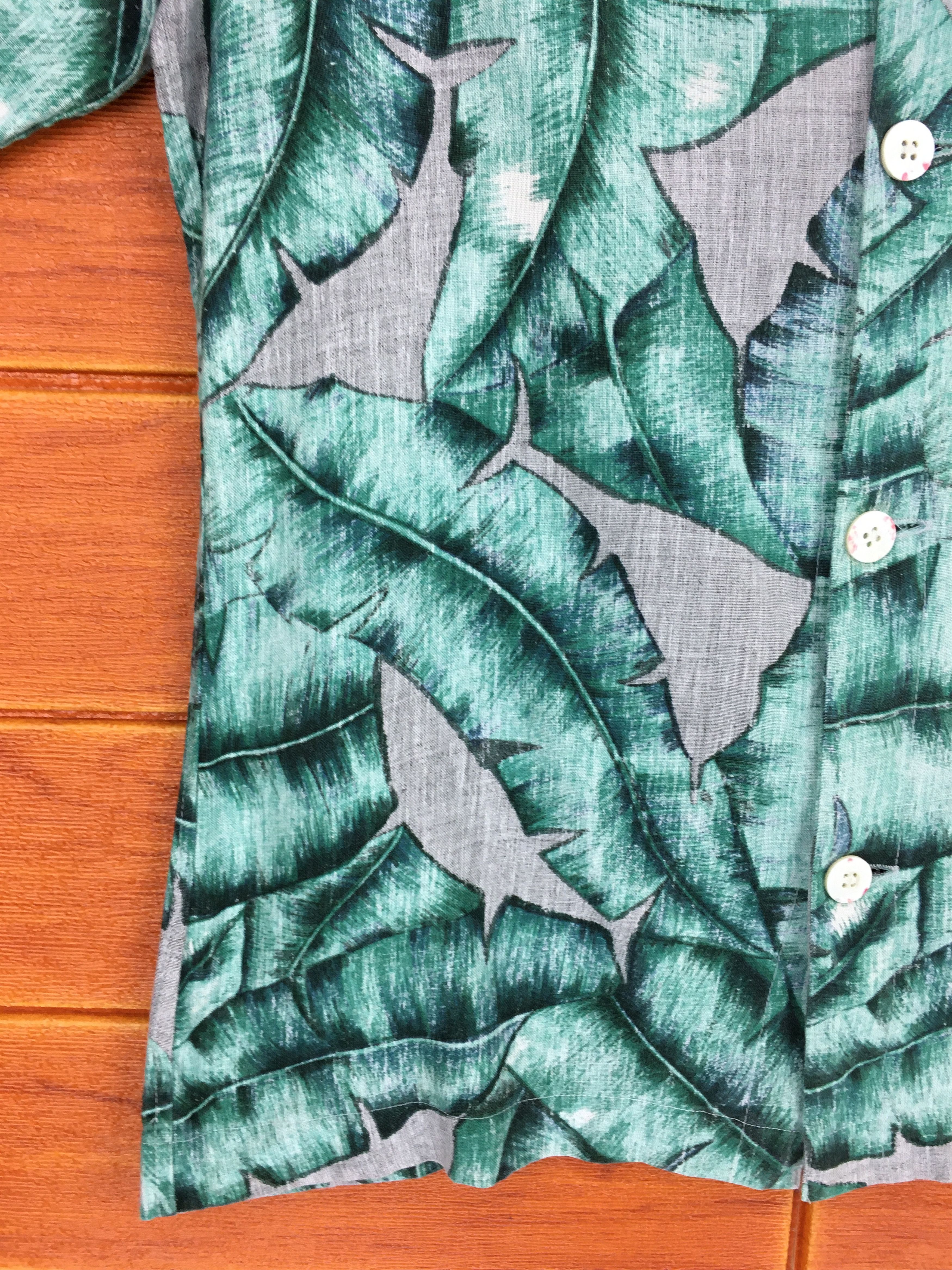 Easy Earl Life Vintage EEL Banana leaf Reverse Print Hawaiian Shirt Size US S / EU 44-46 / 1 - 3 Thumbnail