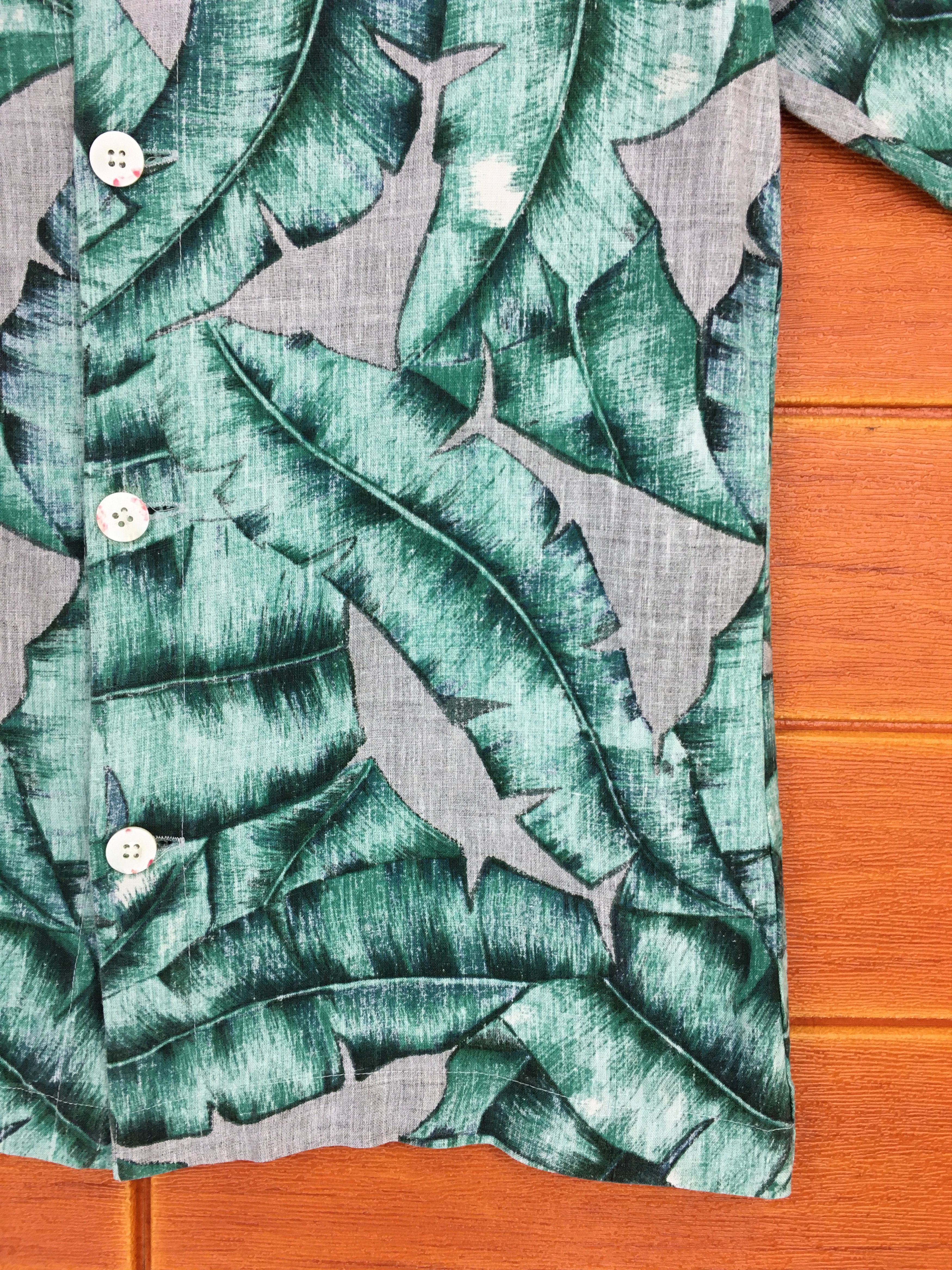 Easy Earl Life Vintage EEL Banana leaf Reverse Print Hawaiian Shirt Size US S / EU 44-46 / 1 - 4 Thumbnail