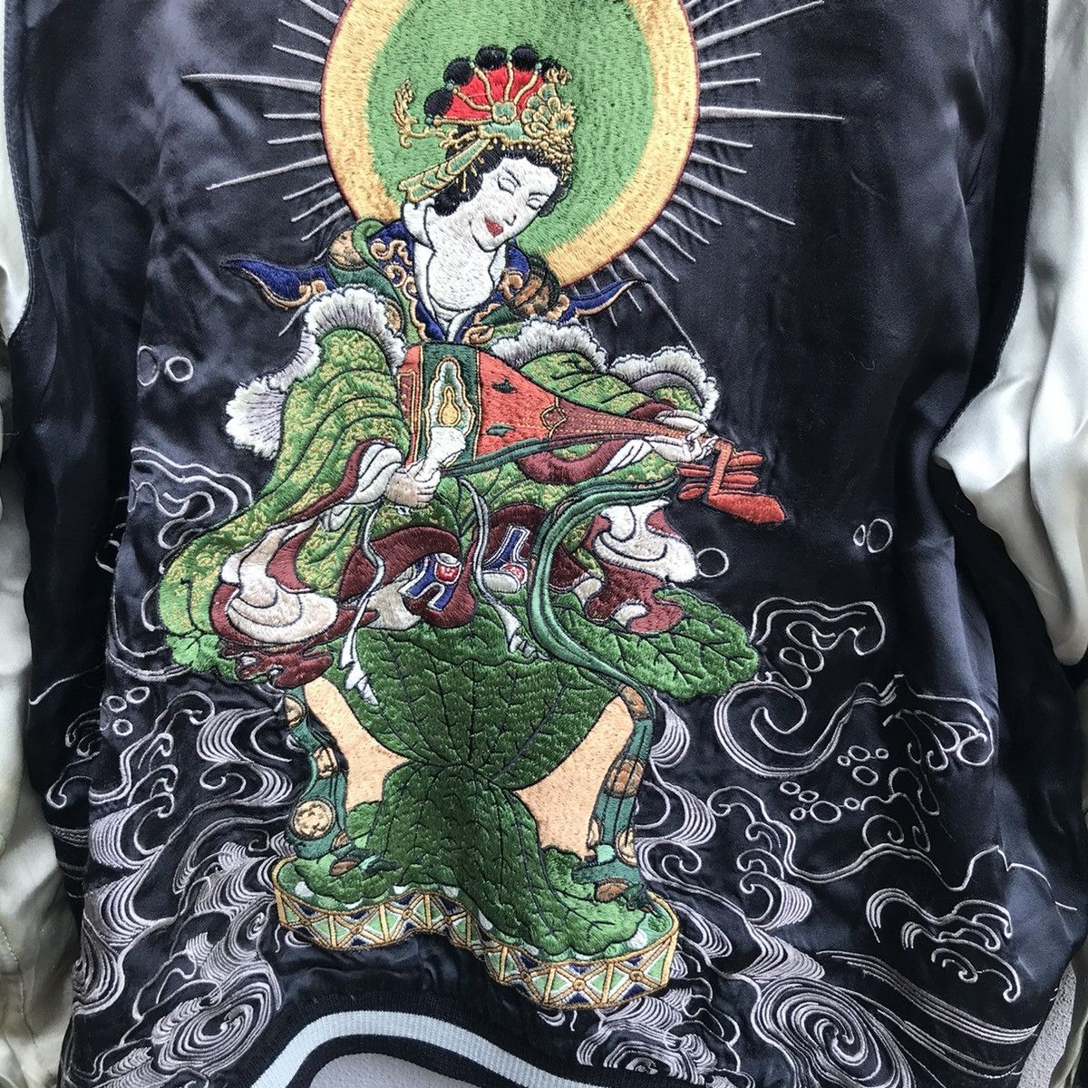 Japanese Brand JAPANESE SUKAJAN souvenir jacket embroidered reversible Size US XL / EU 56 / 4 - 7 Thumbnail