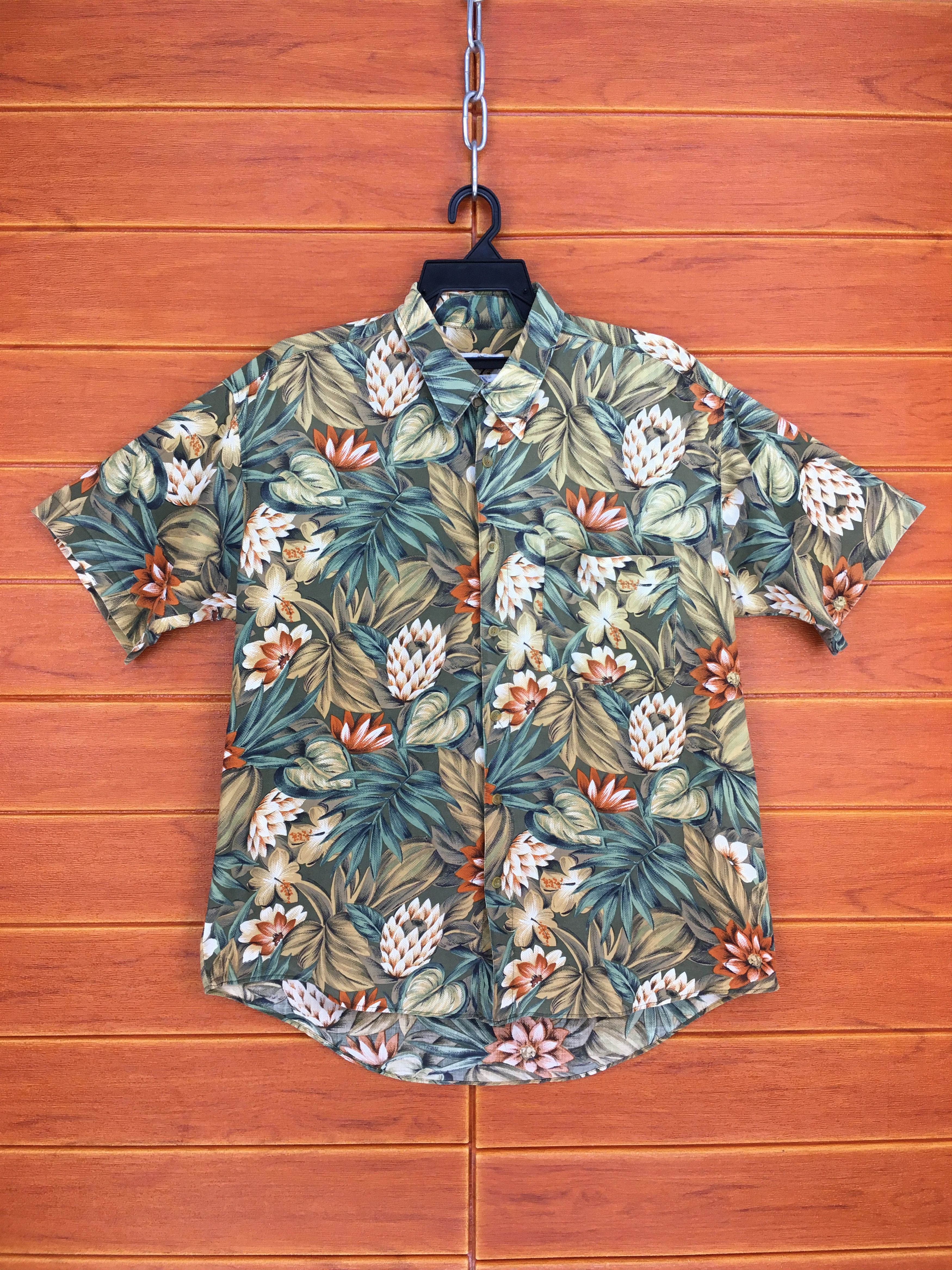 Vintage Vintage Flowers Hawaiian Shirt / Aloha Wear Shirt Size US L / EU 52-54 / 3 - 1 Thumbnail
