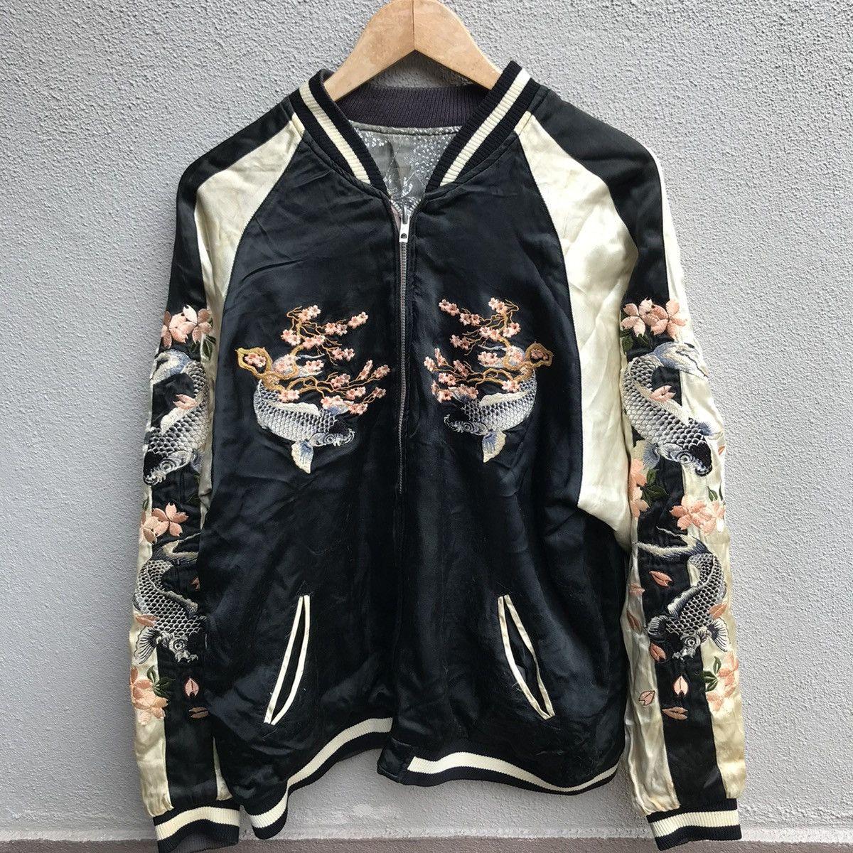 Japanese Brand JAPANESE SUKAJAN souvenir jacket embroidered reversible Size US L / EU 52-54 / 3 - 2 Thumbnail