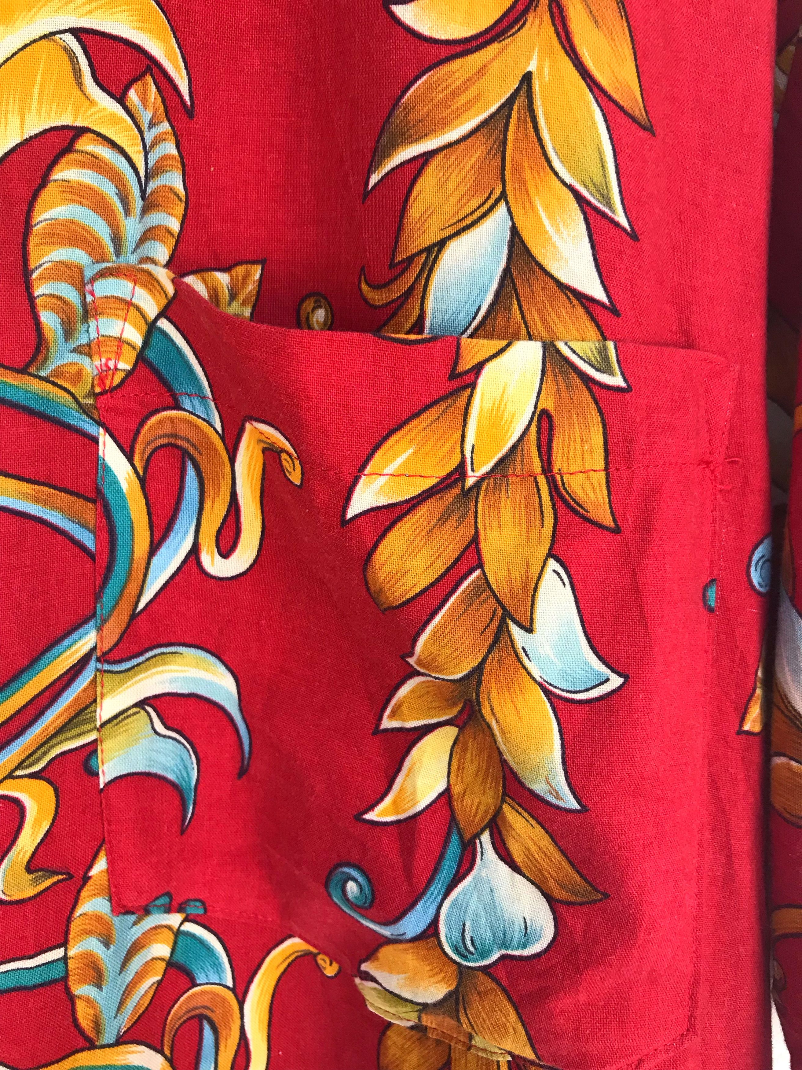 Vintage Vintage Wooos Florals Oversize Hawaiian Shirt Size US M / EU 48-50 / 2 - 5 Thumbnail