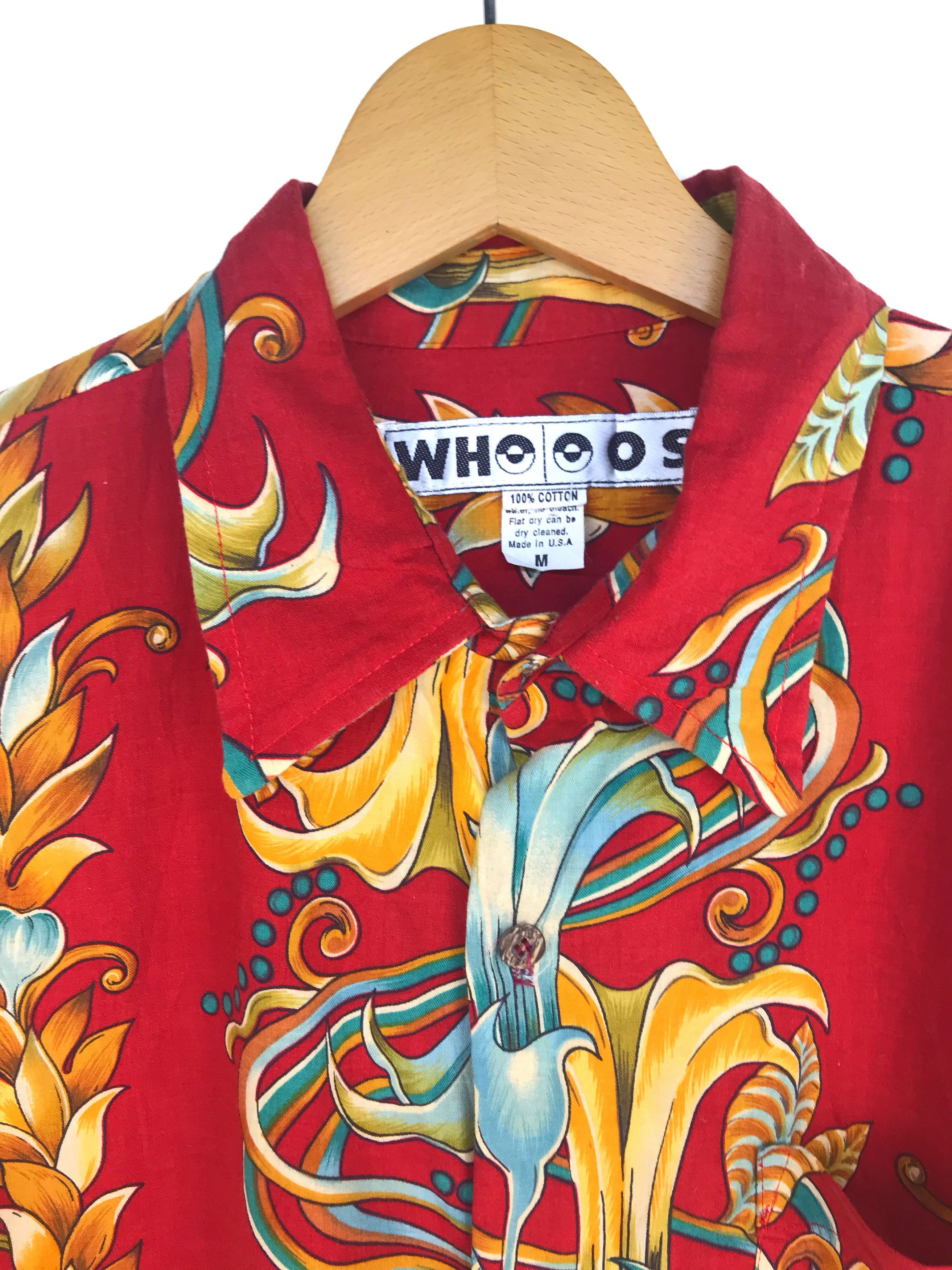 Vintage Vintage Wooos Florals Oversize Hawaiian Shirt Size US M / EU 48-50 / 2 - 4 Thumbnail