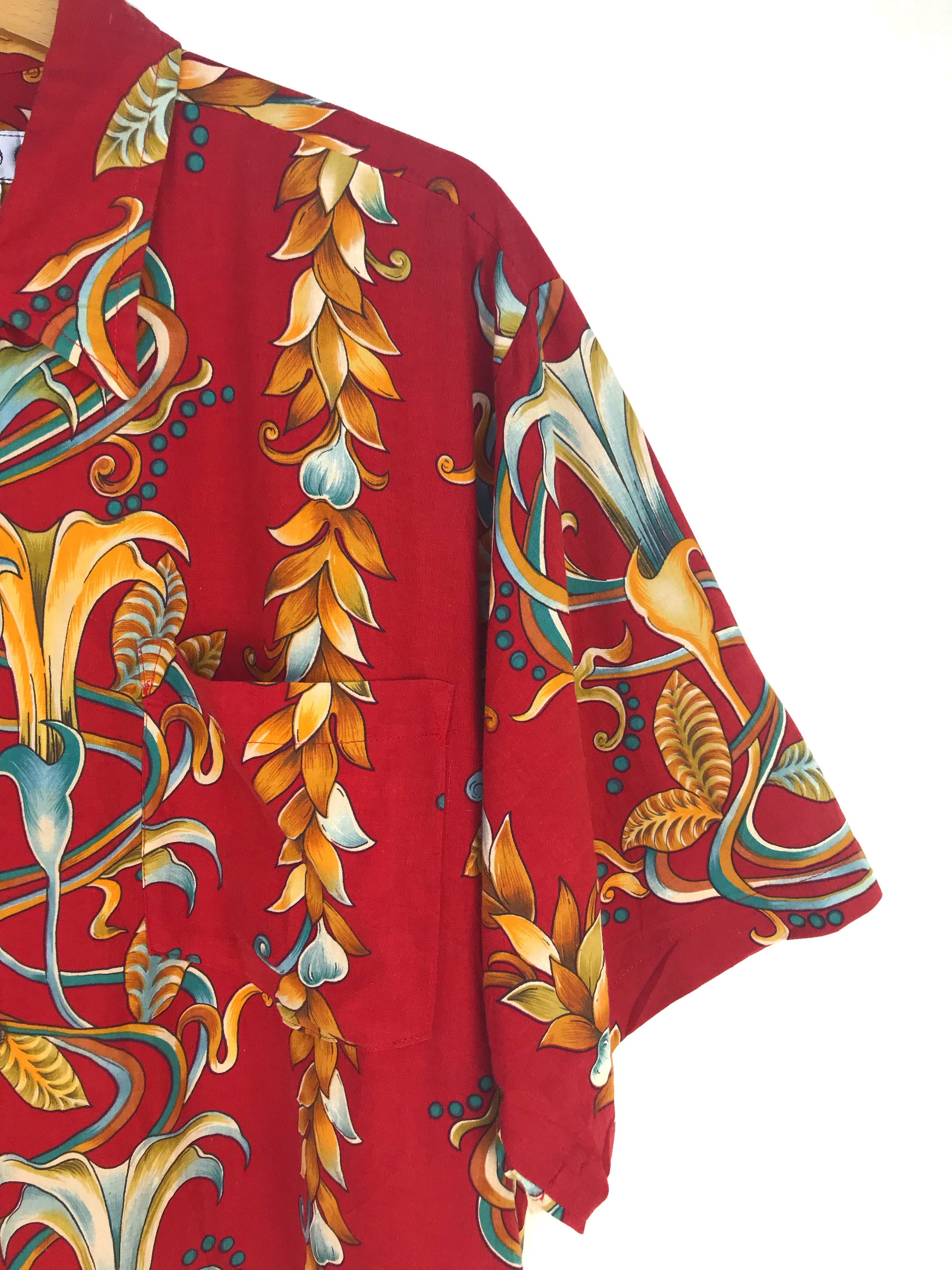 Vintage Vintage Wooos Florals Oversize Hawaiian Shirt Size US M / EU 48-50 / 2 - 3 Thumbnail