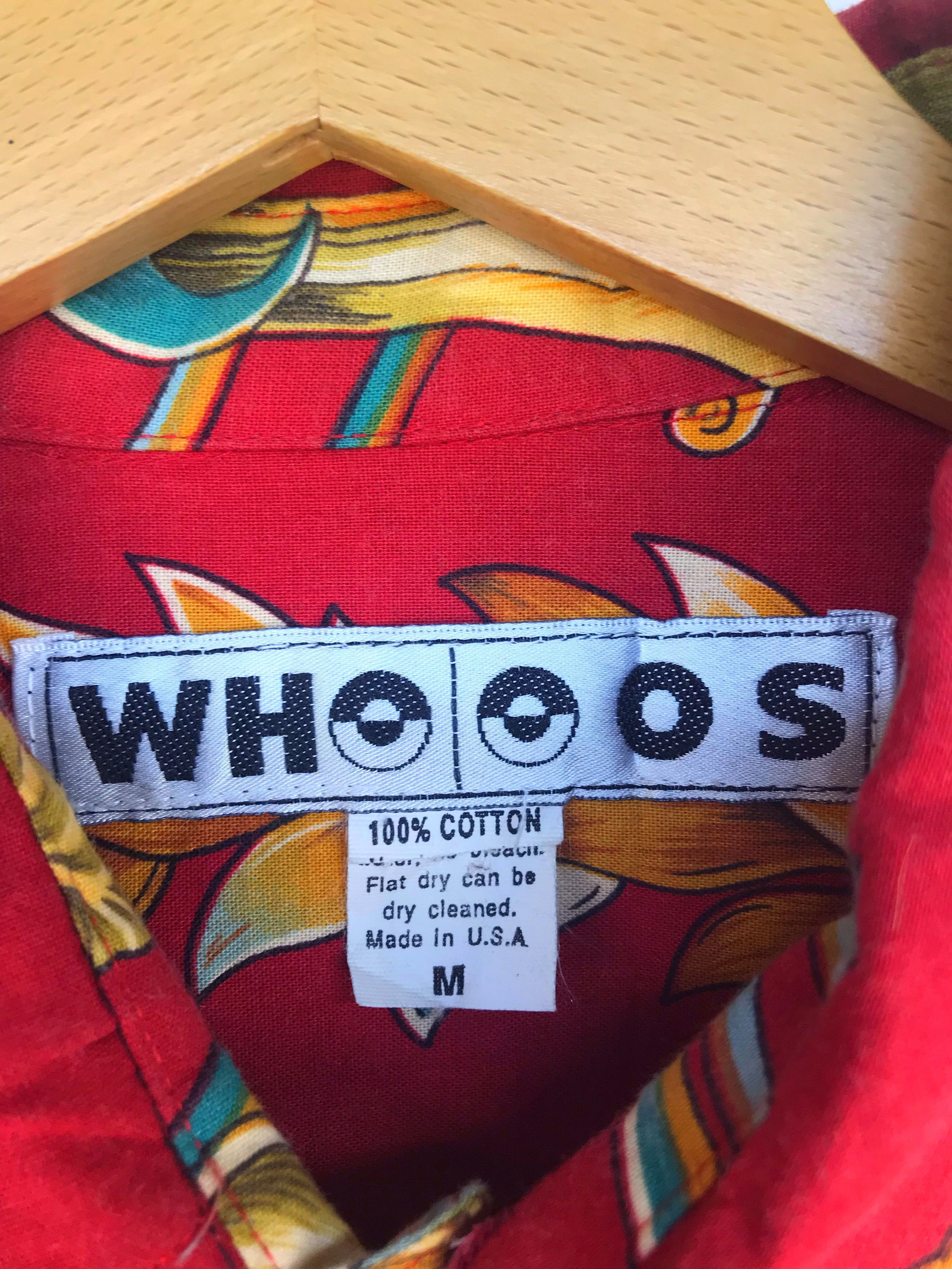 Vintage Vintage Wooos Florals Oversize Hawaiian Shirt Size US M / EU 48-50 / 2 - 7 Thumbnail