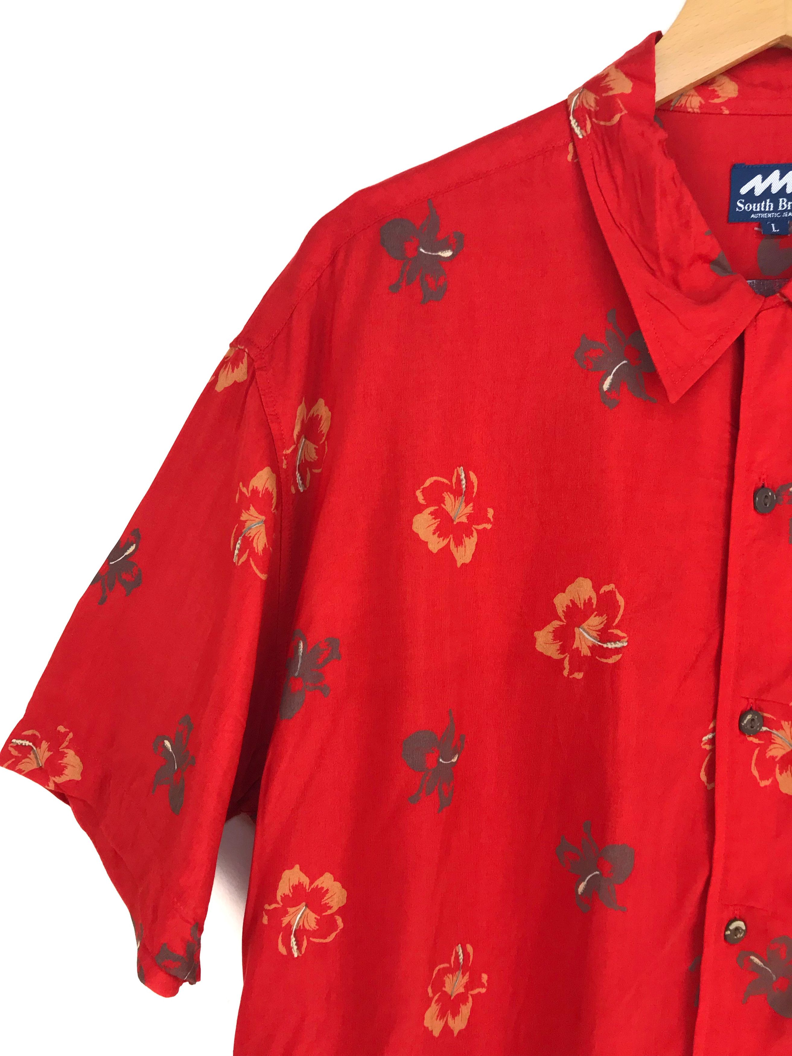 Japanese Brand Japanese Hawaiian South Breeze Hibiscus Flowers Shirt Size US L / EU 52-54 / 3 - 2 Thumbnail