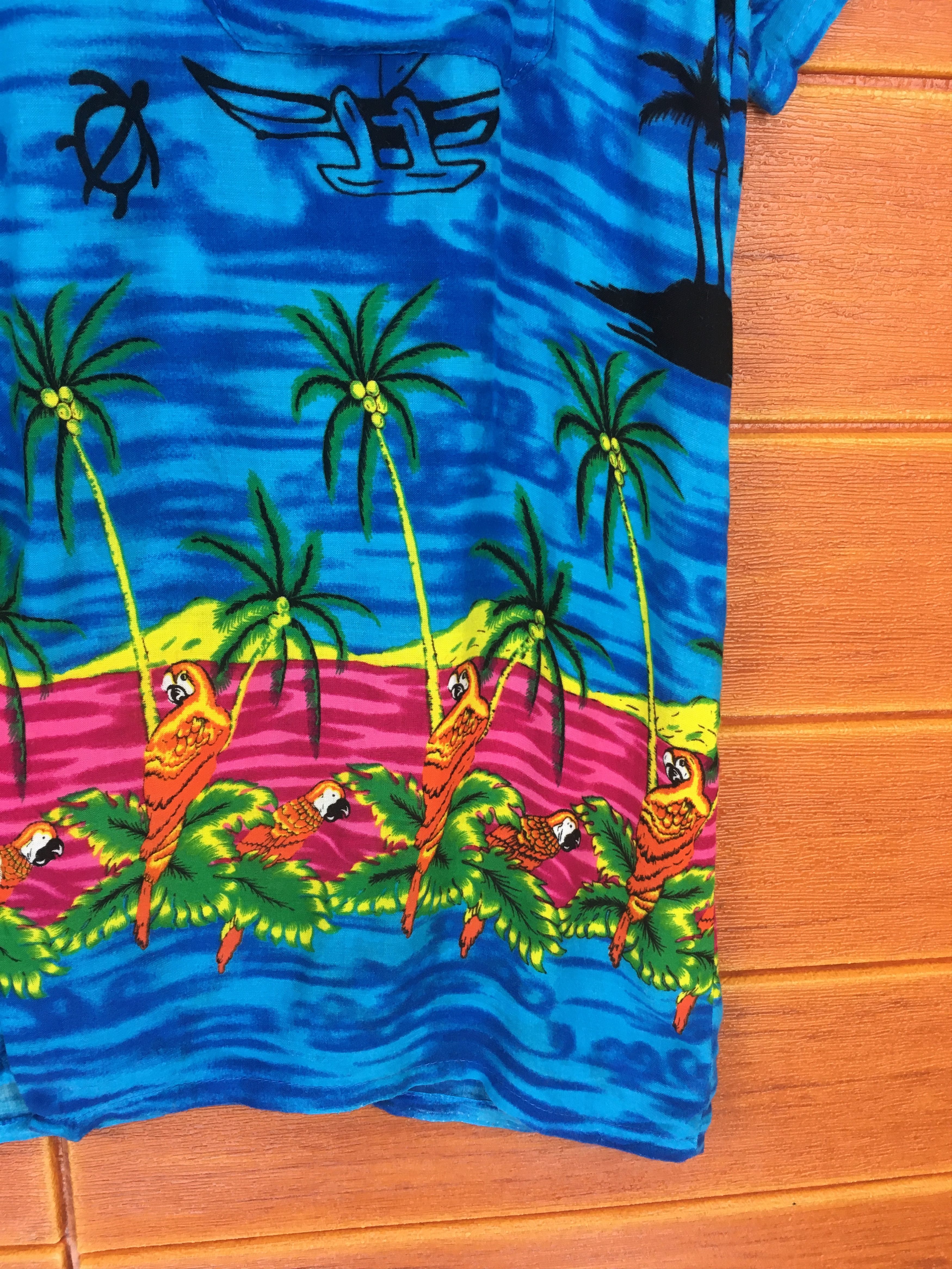 Vintage Vintage Coconut Trees & parrot Hawaiian Shirt Size US M / EU 48-50 / 2 - 4 Thumbnail