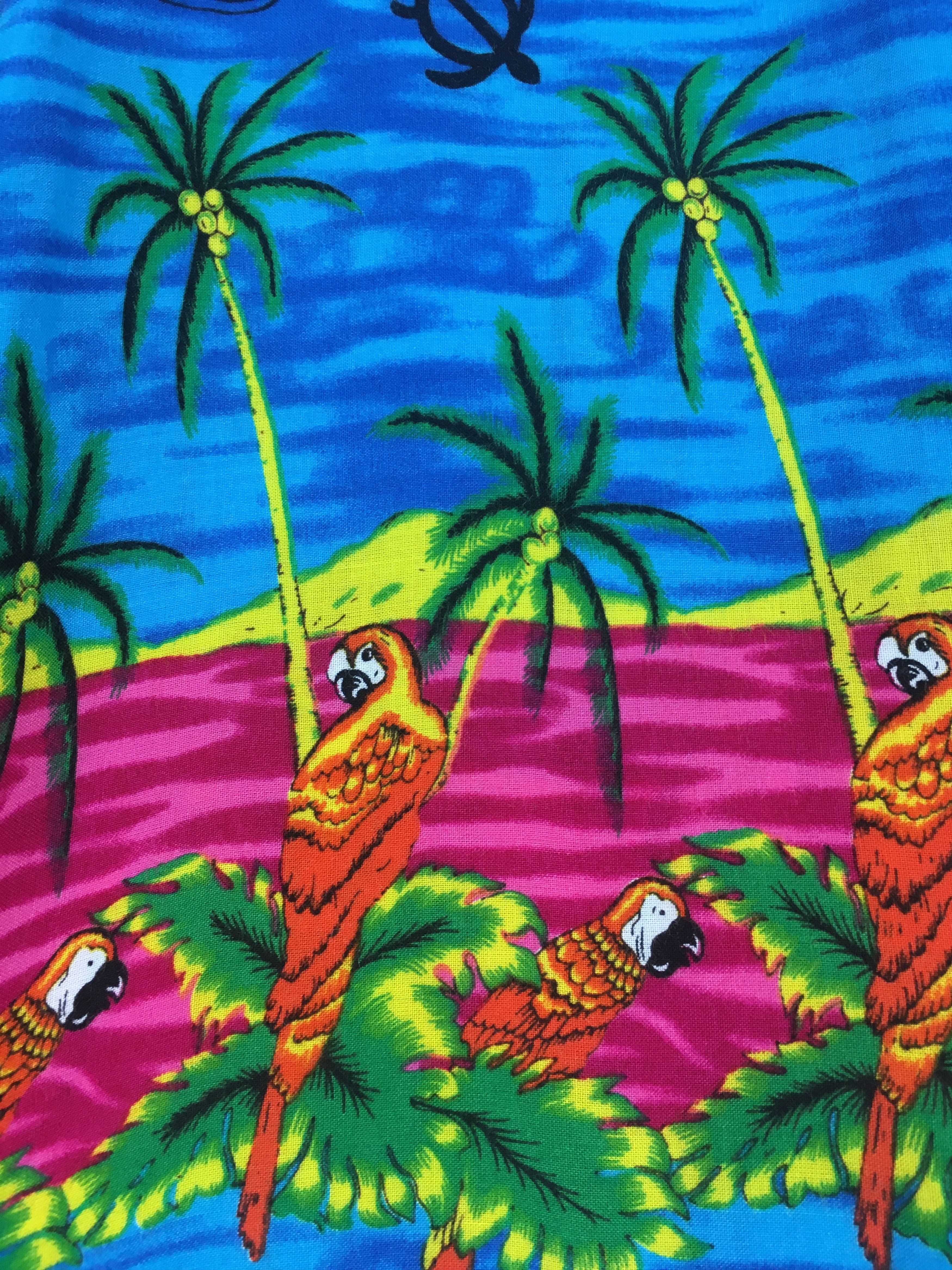 Vintage Vintage Coconut Trees & parrot Hawaiian Shirt Size US M / EU 48-50 / 2 - 6 Thumbnail