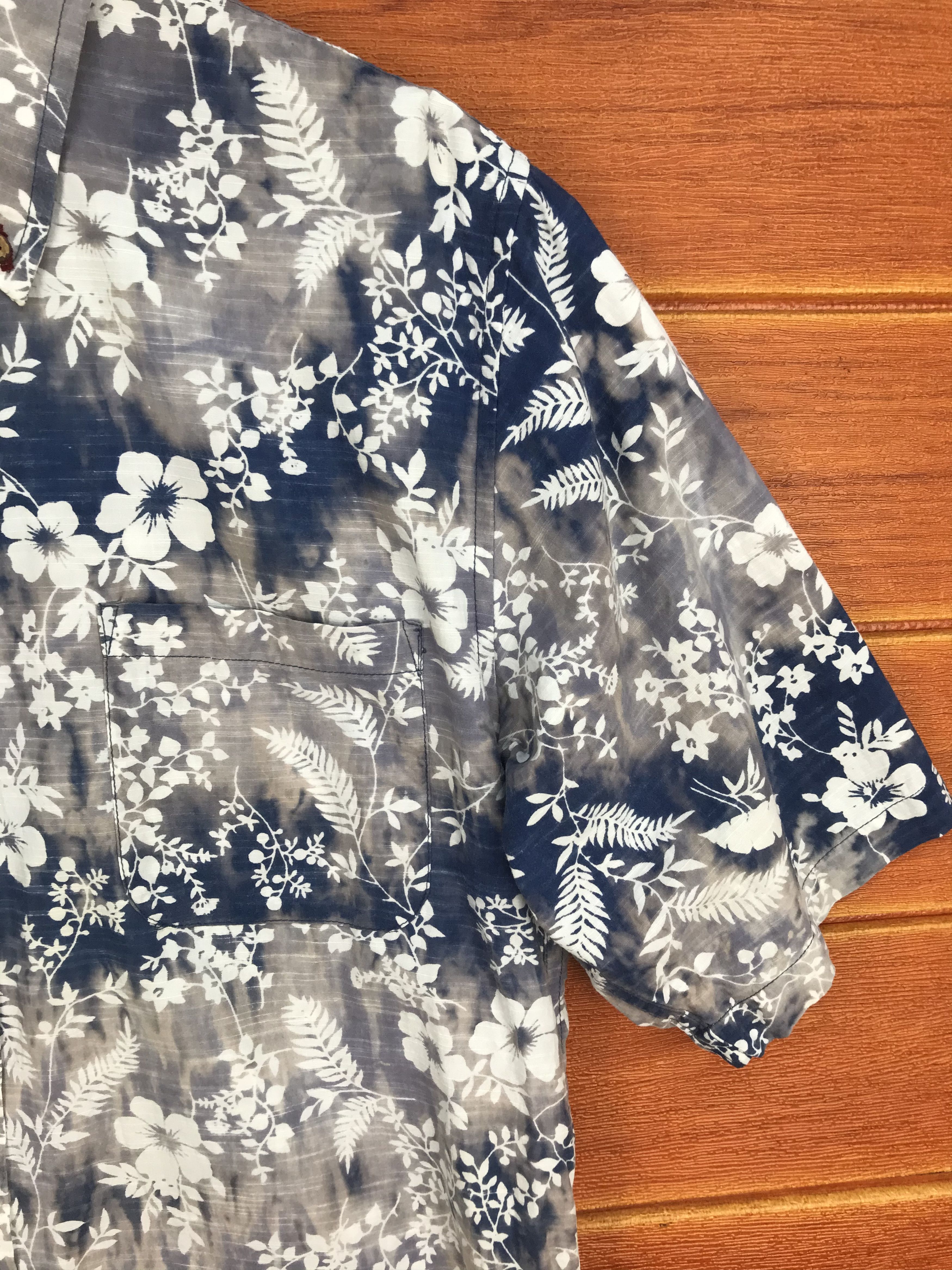 Japanese Brand Japanese Hawaiian Portland Bleach Wash Reverse Print Shirt Size US M / EU 48-50 / 2 - 3 Thumbnail