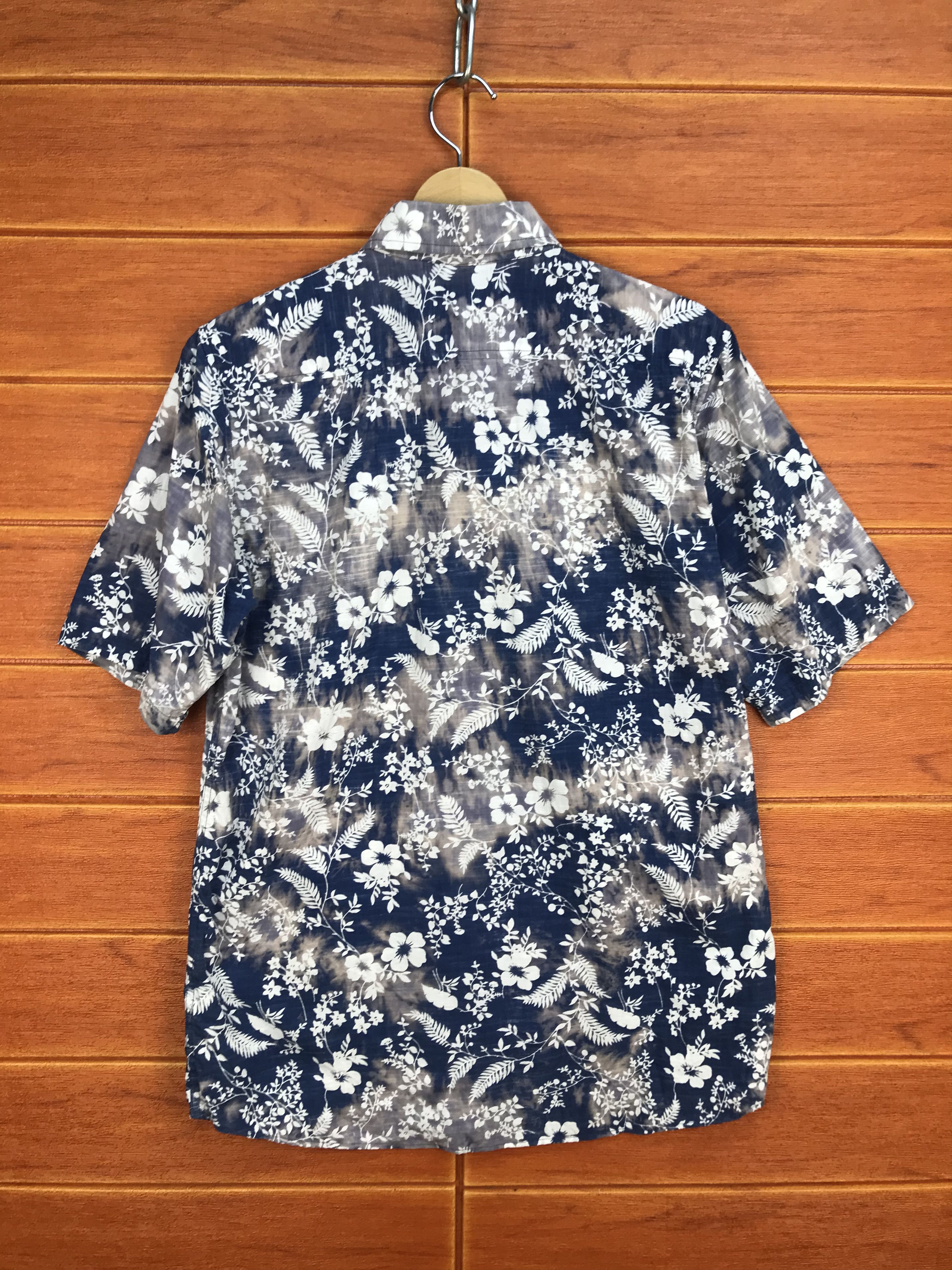 Japanese Brand Japanese Hawaiian Portland Bleach Wash Reverse Print Shirt Size US M / EU 48-50 / 2 - 6 Thumbnail