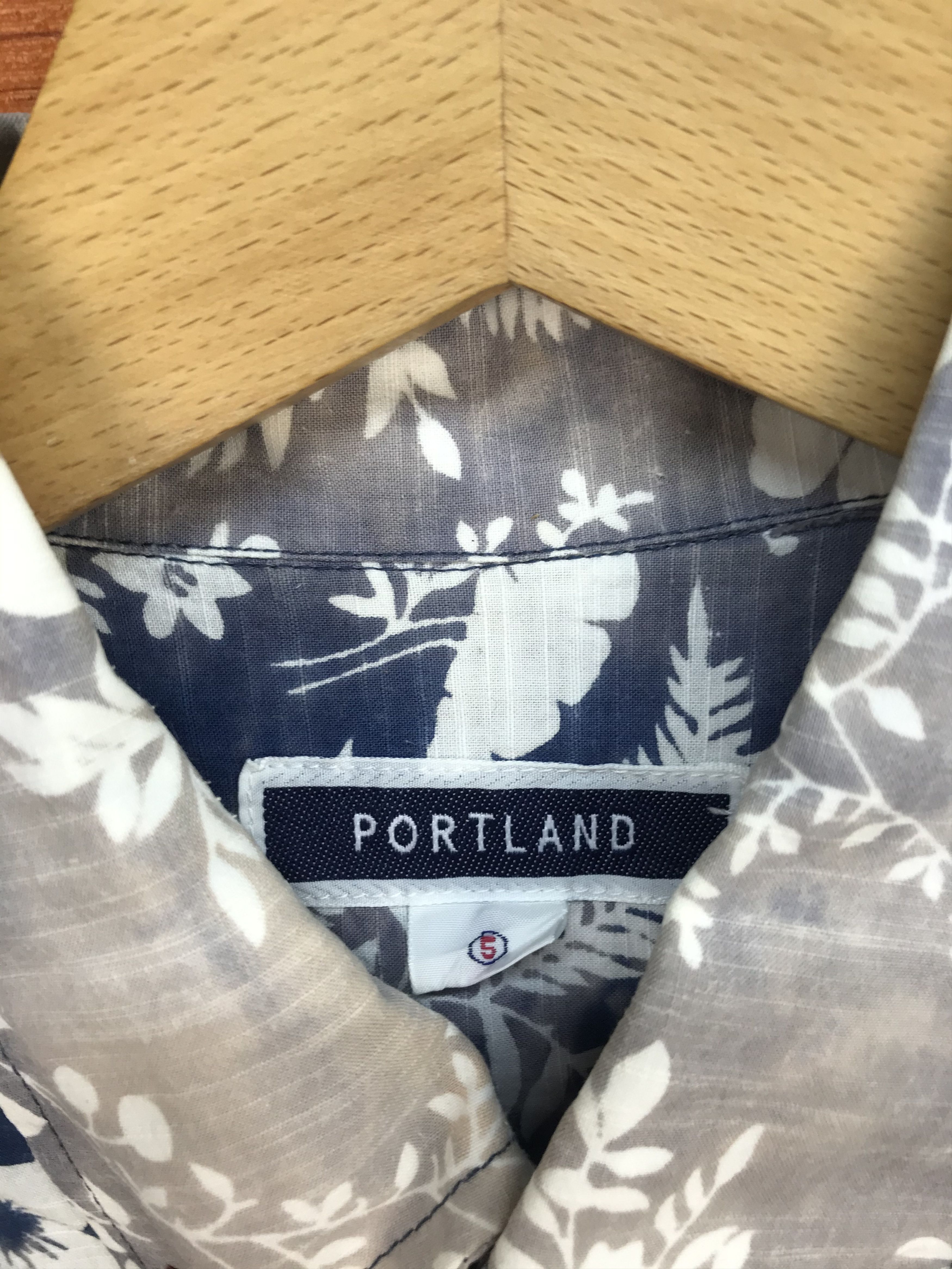Japanese Brand Japanese Hawaiian Portland Bleach Wash Reverse Print Shirt Size US M / EU 48-50 / 2 - 5 Thumbnail
