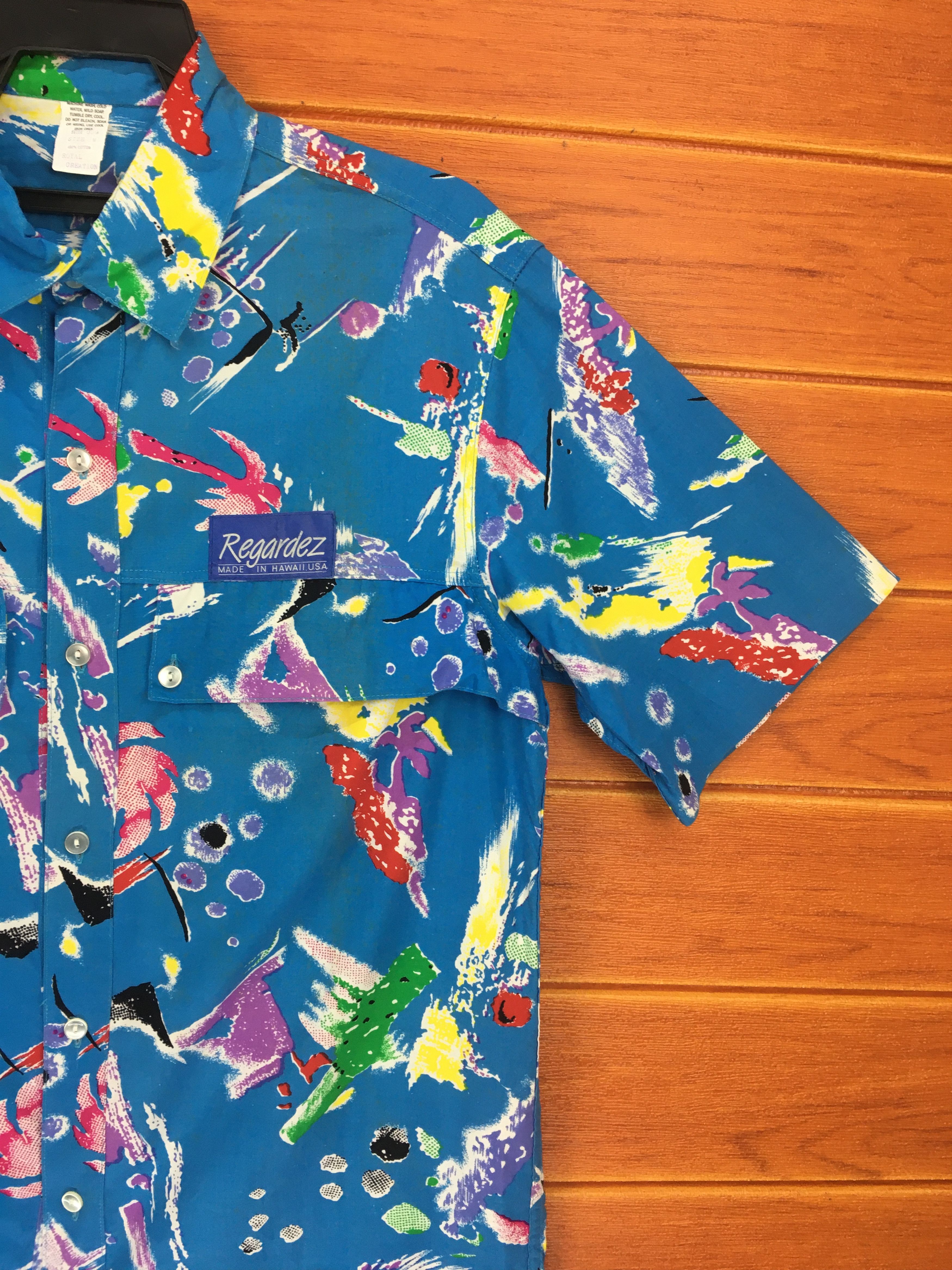 Vintage Vintage ROYAL CREATION Abstract psychedelic Hawaiian Shirt Size US M / EU 48-50 / 2 - 5 Thumbnail