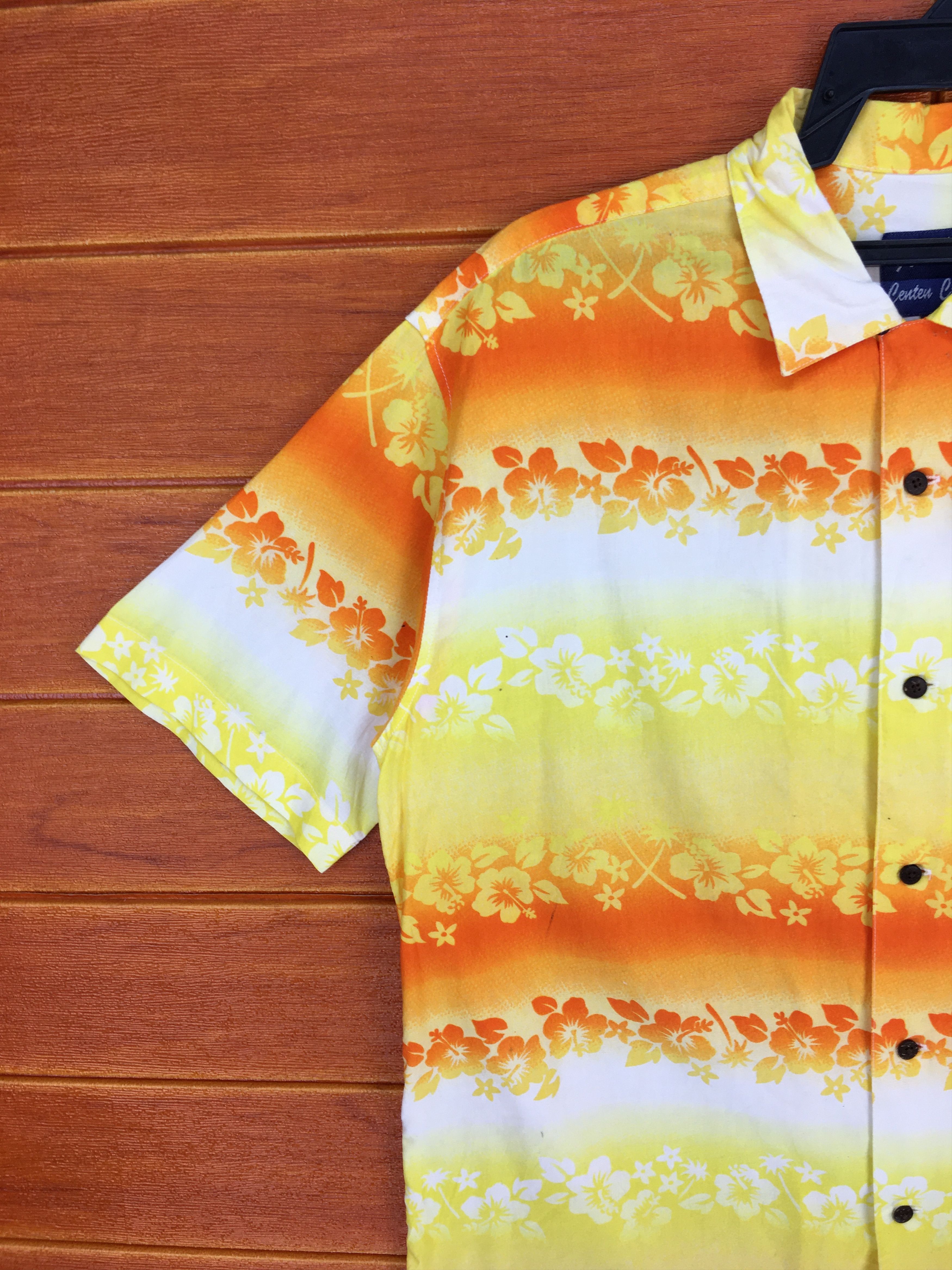 Japanese Brand Japanese Brand ALOHA Flowers Striped Hawaiian Shirt Size US M / EU 48-50 / 2 - 2 Thumbnail