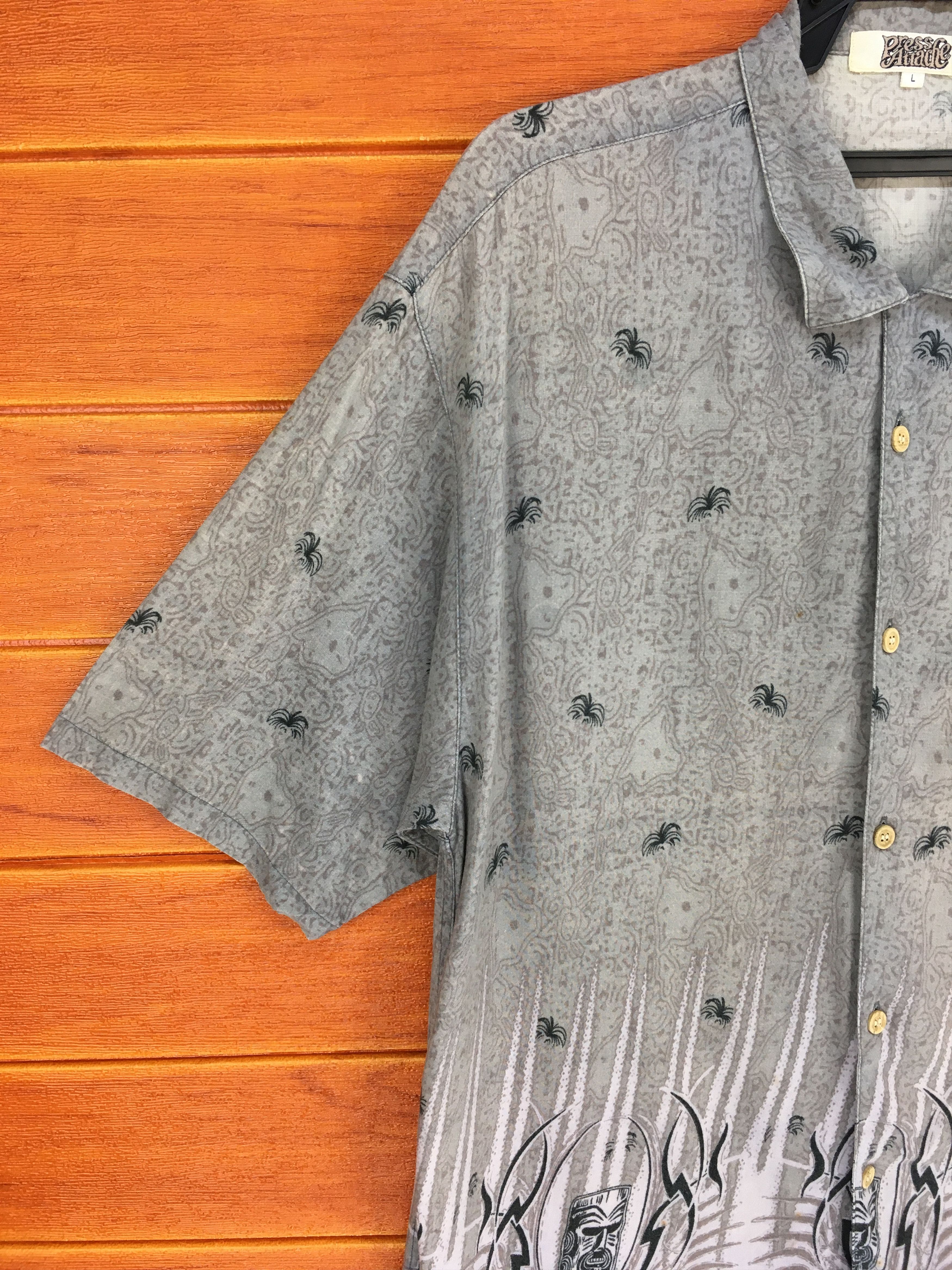 Vintage Vintage PRESS ATTACHE Abstract psychedelic Hawaiian Shirt Size US M / EU 48-50 / 2 - 2 Thumbnail