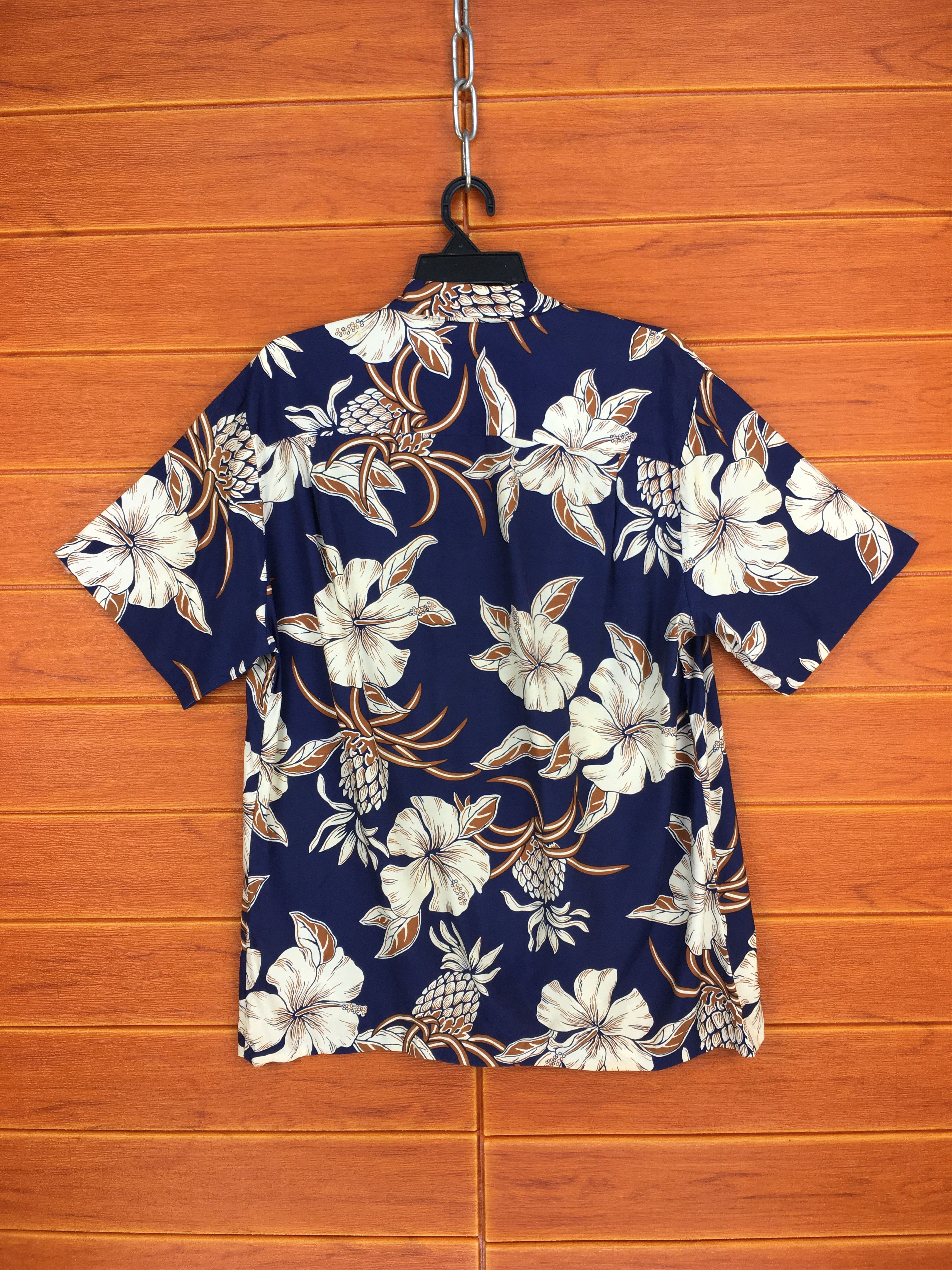 Vintage Vintage MARK RAYSTEN Big Hibiscus Pineapple Shirt Size US L / EU 52-54 / 3 - 7 Thumbnail