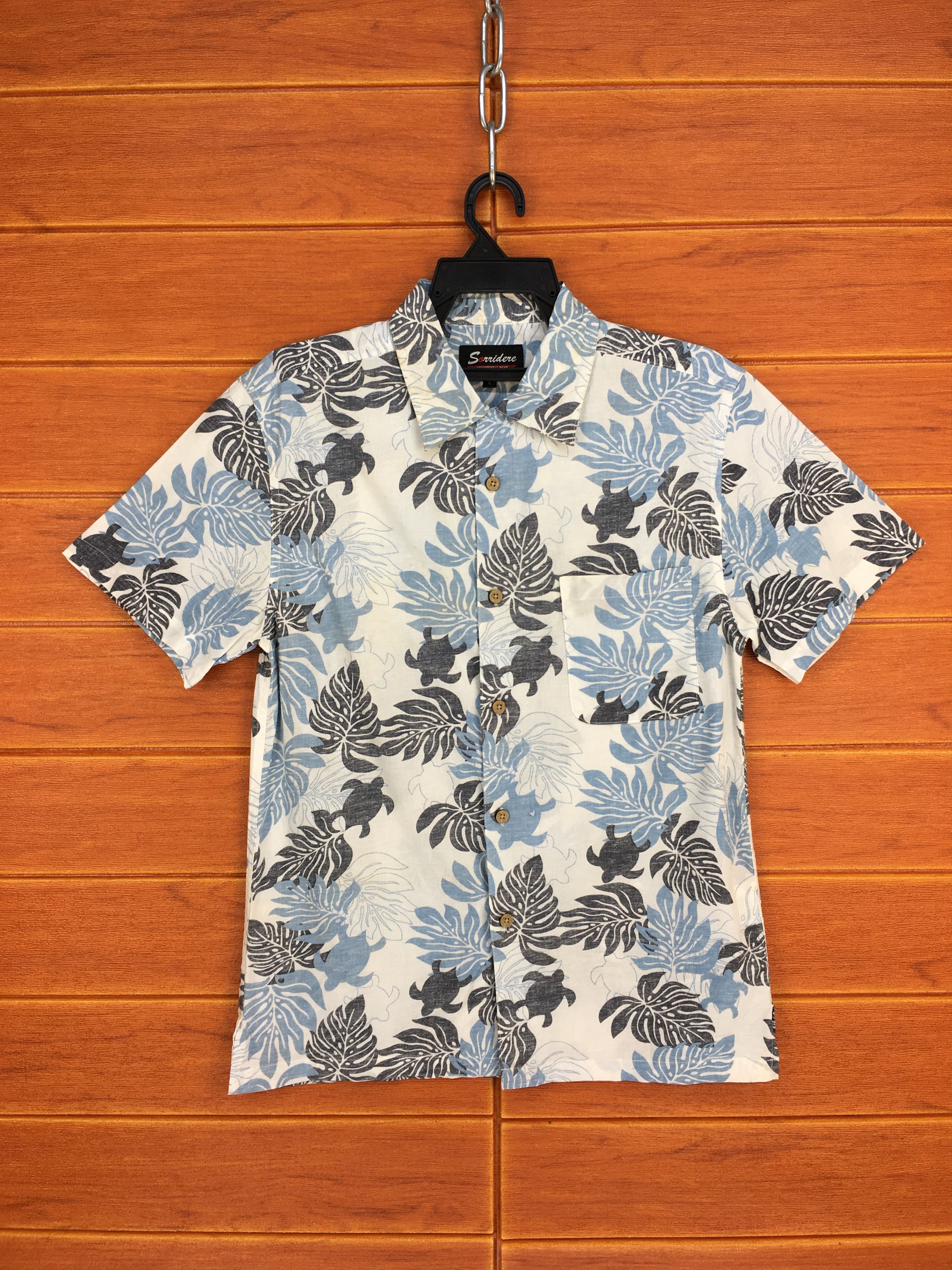Hysteric Glamour Japanese Hawaiian SORRIDERE Yam Leaf Reverse Print Shirt Size US M / EU 48-50 / 2 - 1 Thumbnail