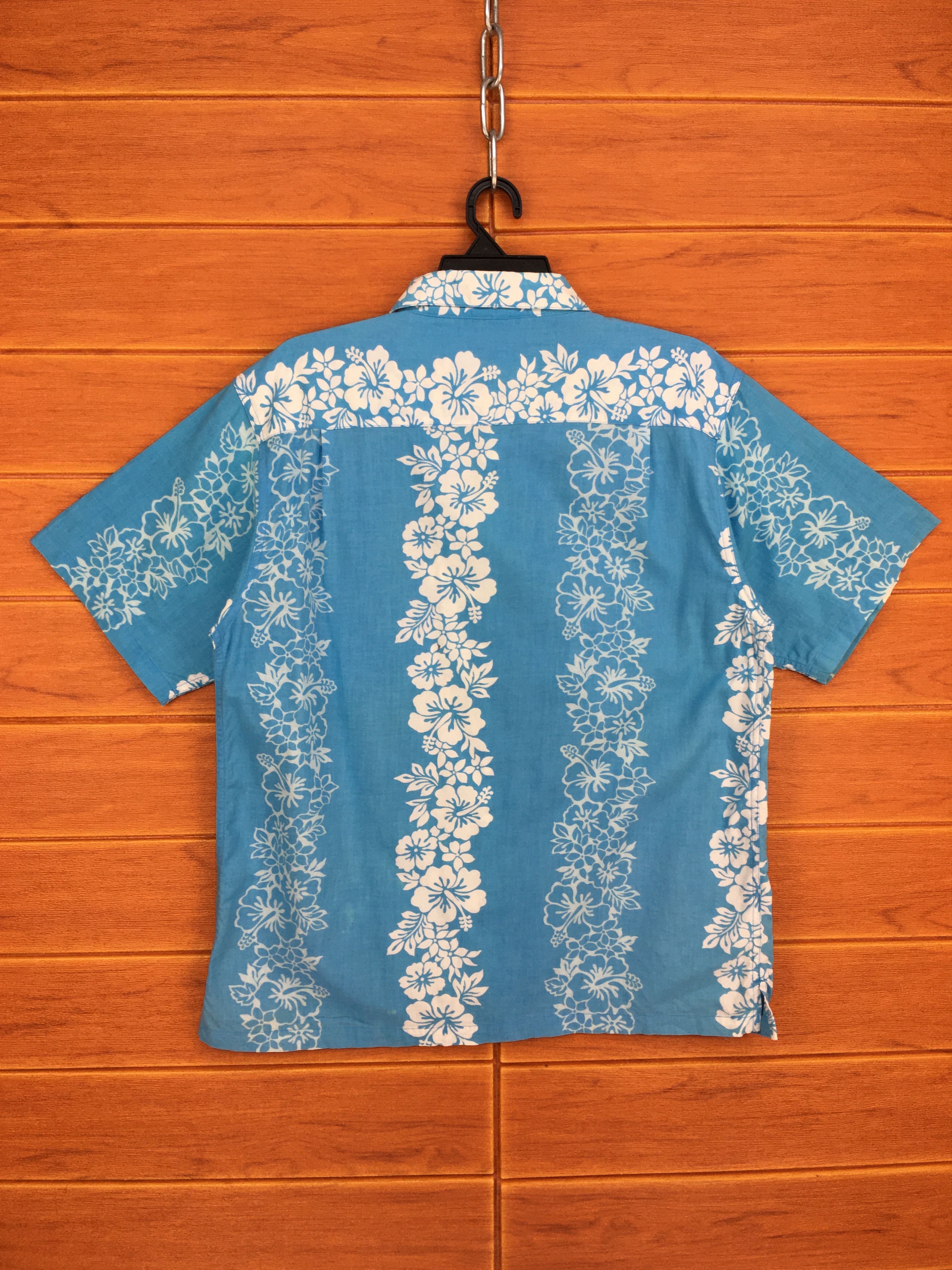 Japanese Brand Japanese Hawaiian LUSTRE Hibiscus Shirt / Aloha Wear Size US M / EU 48-50 / 2 - 8 Thumbnail