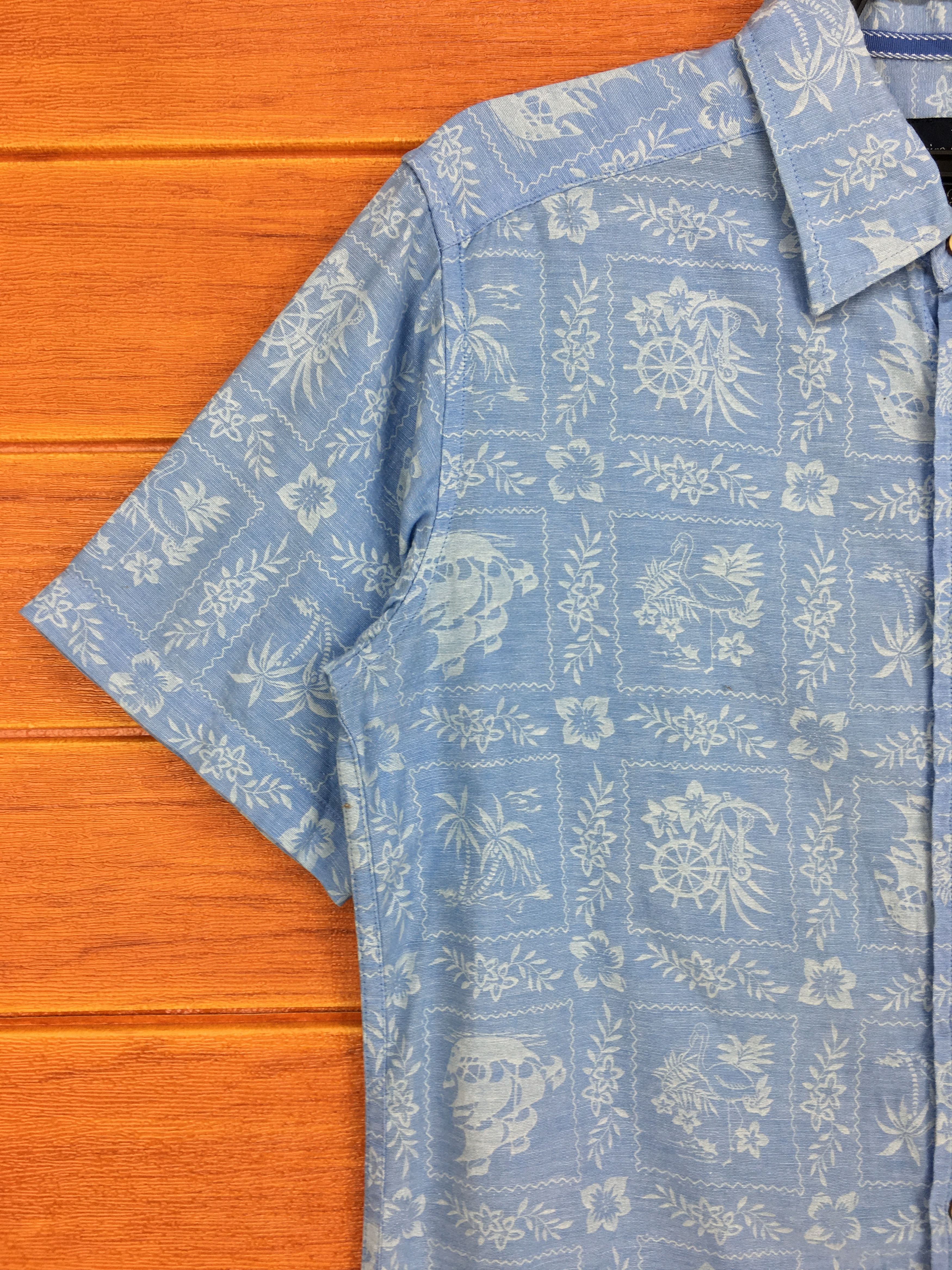 Vintage Vintage JAMAICA BAY Frame Floral & Fauna Hawaiian Shirt Size US M / EU 48-50 / 2 - 2 Thumbnail