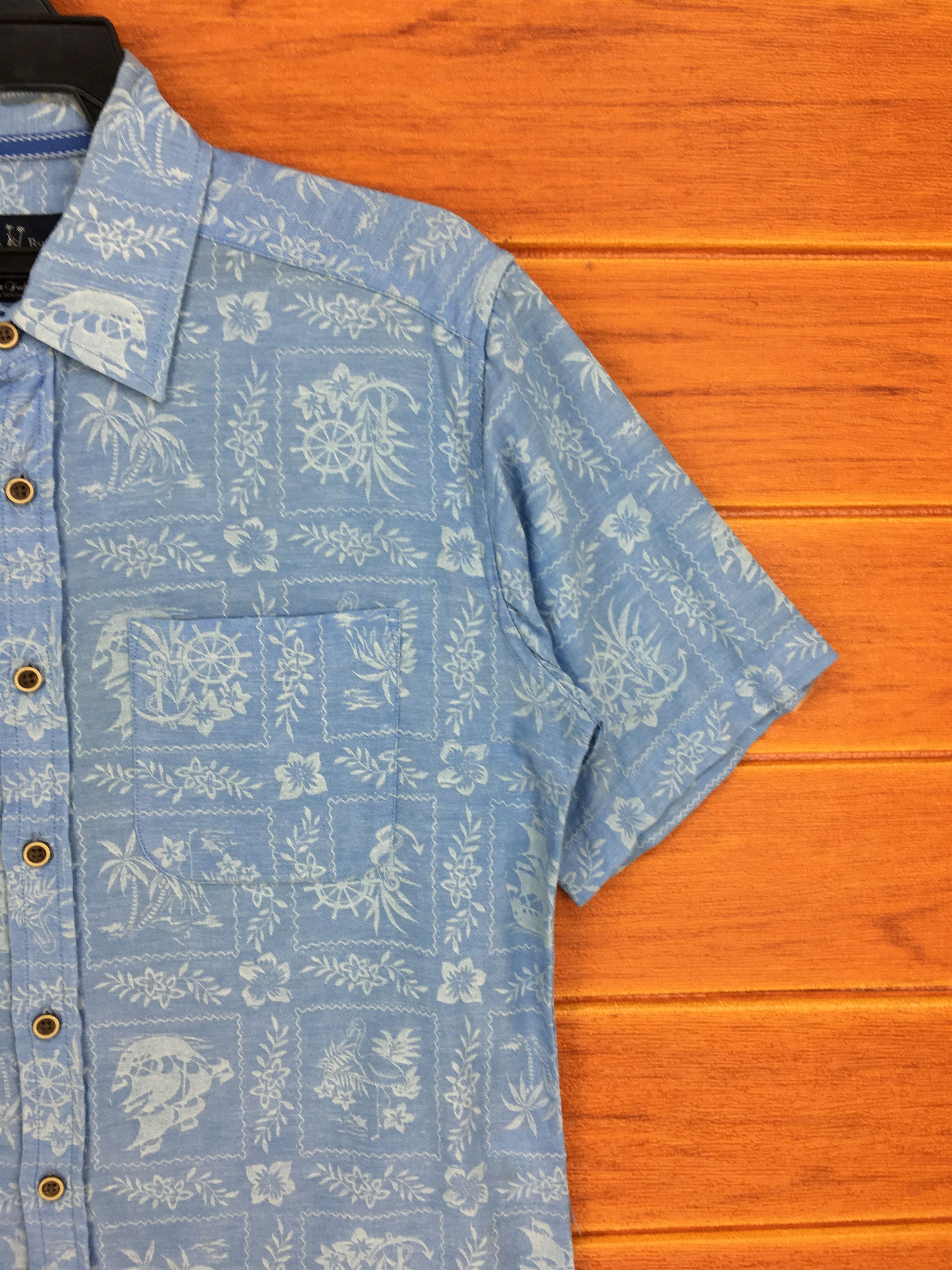 Vintage Vintage JAMAICA BAY Frame Floral & Fauna Hawaiian Shirt Size US M / EU 48-50 / 2 - 5 Thumbnail