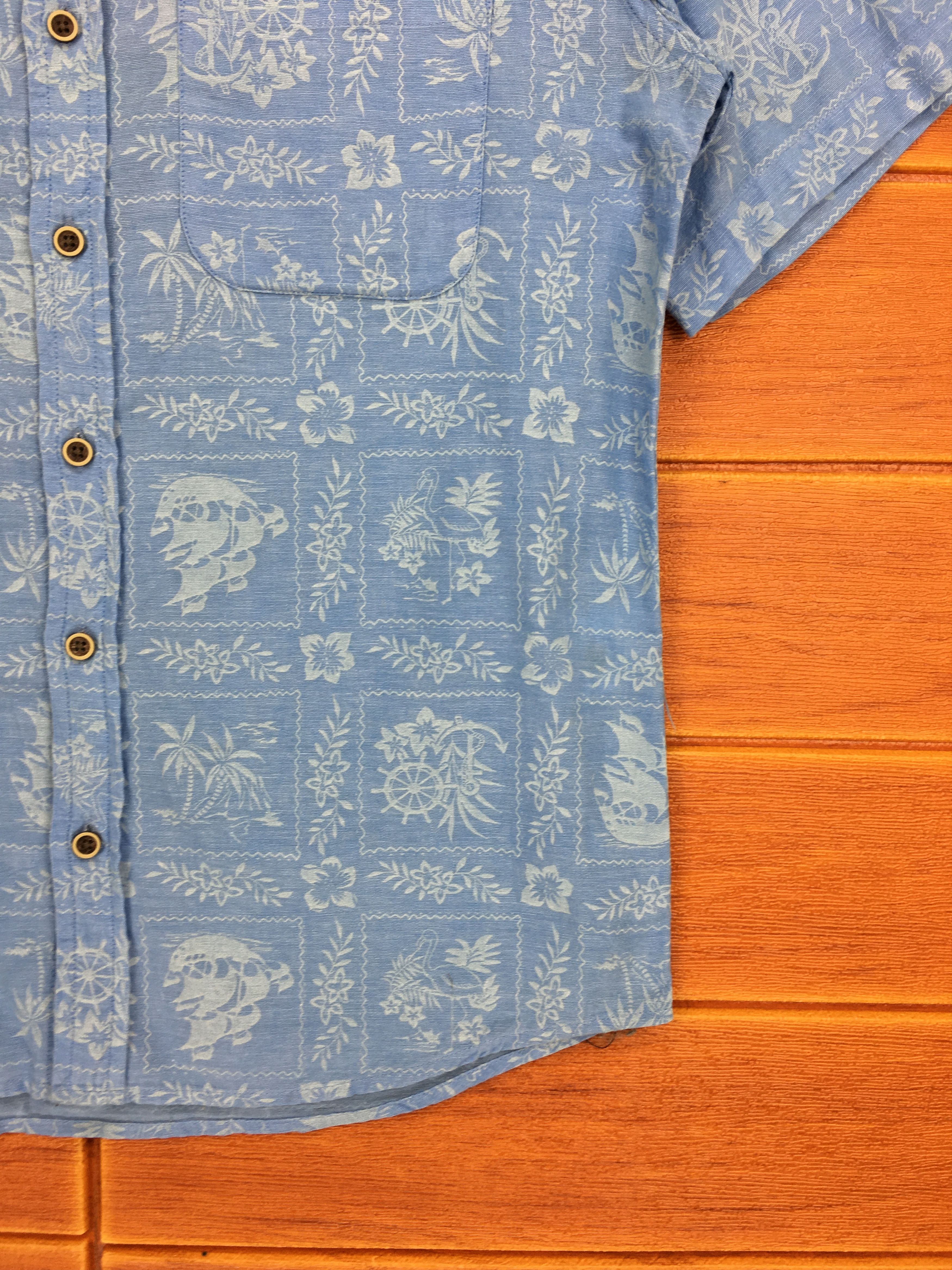 Vintage Vintage JAMAICA BAY Frame Floral & Fauna Hawaiian Shirt Size US M / EU 48-50 / 2 - 4 Thumbnail