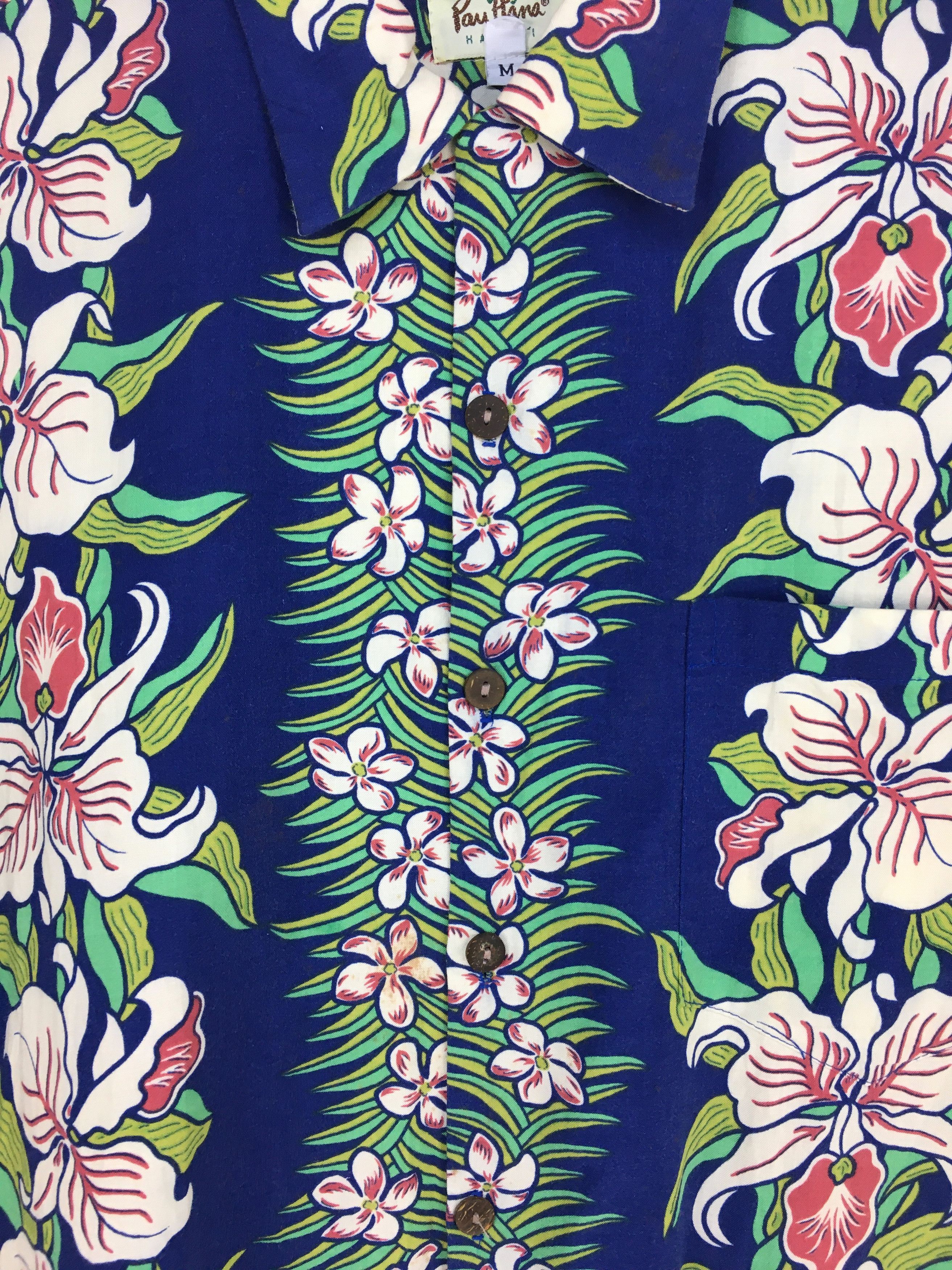 Vintage Vintage PAN HANA Panel Printed Border Floral Hawaiian Shirt Size US M / EU 48-50 / 2 - 6 Thumbnail