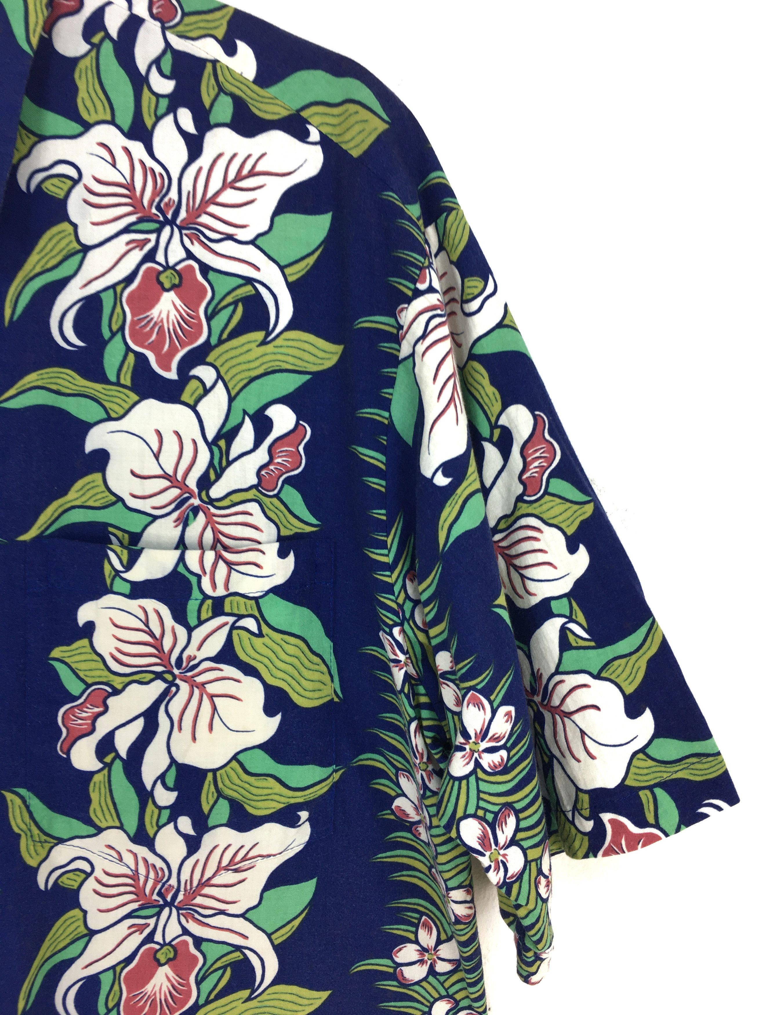 Vintage Vintage PAN HANA Panel Printed Border Floral Hawaiian Shirt Size US M / EU 48-50 / 2 - 3 Thumbnail