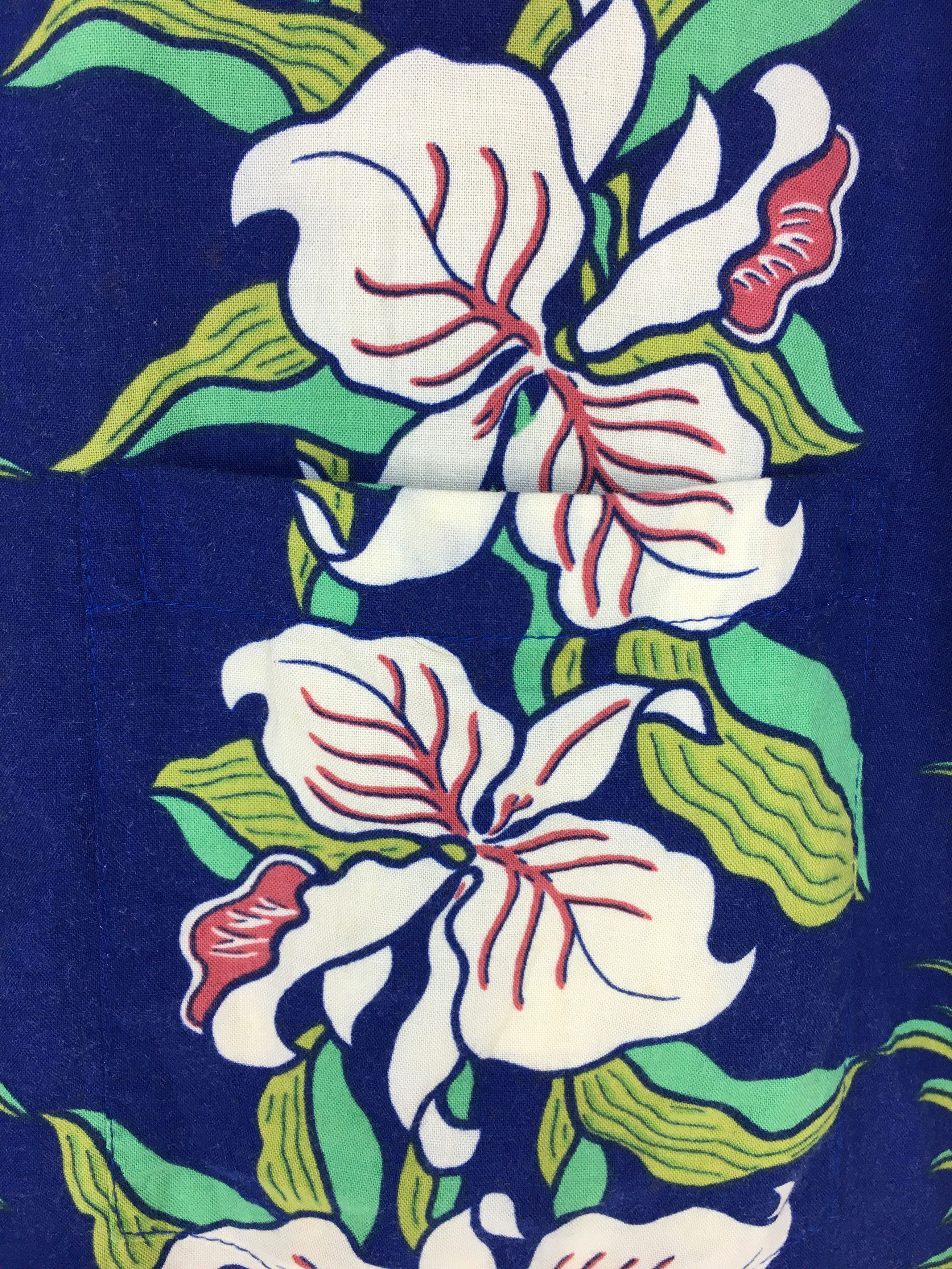 Vintage Vintage PAN HANA Panel Printed Border Floral Hawaiian Shirt Size US M / EU 48-50 / 2 - 8 Thumbnail