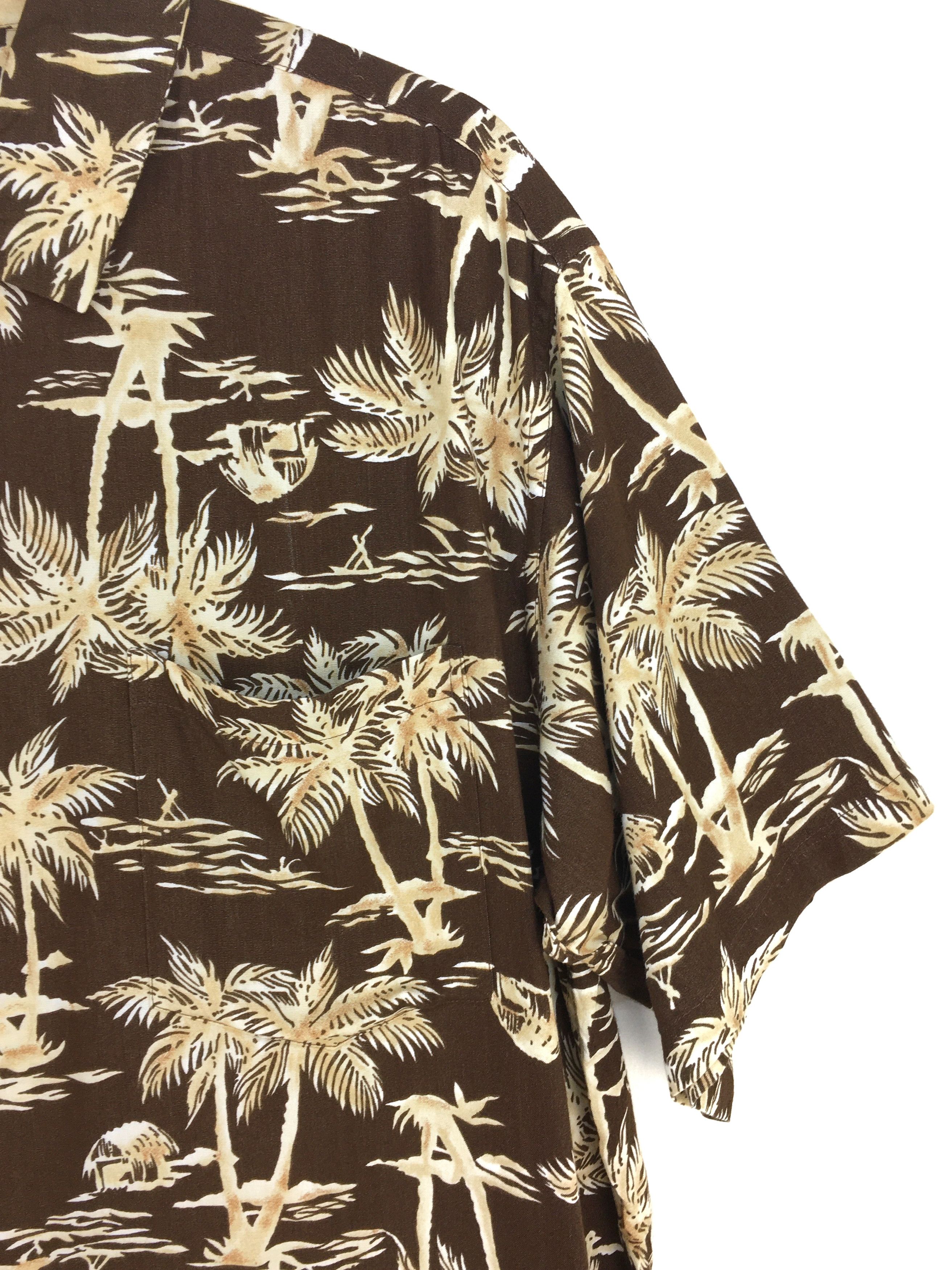 Vintage Vintage Hawaiian PIKO Coconut Trees Shirt Size US M / EU 48-50 / 2 - 3 Thumbnail