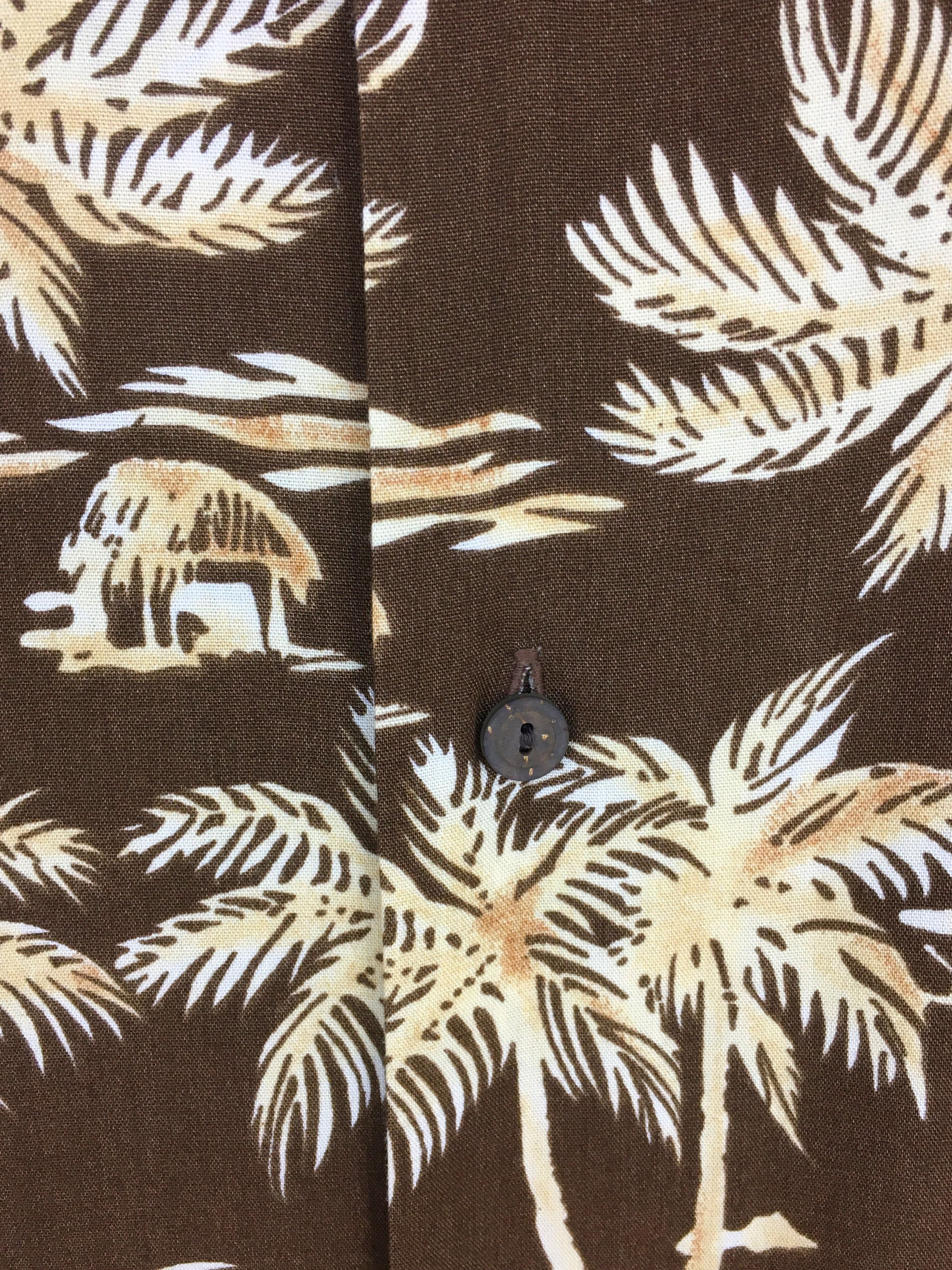 Vintage Vintage Hawaiian PIKO Coconut Trees Shirt Size US M / EU 48-50 / 2 - 8 Thumbnail