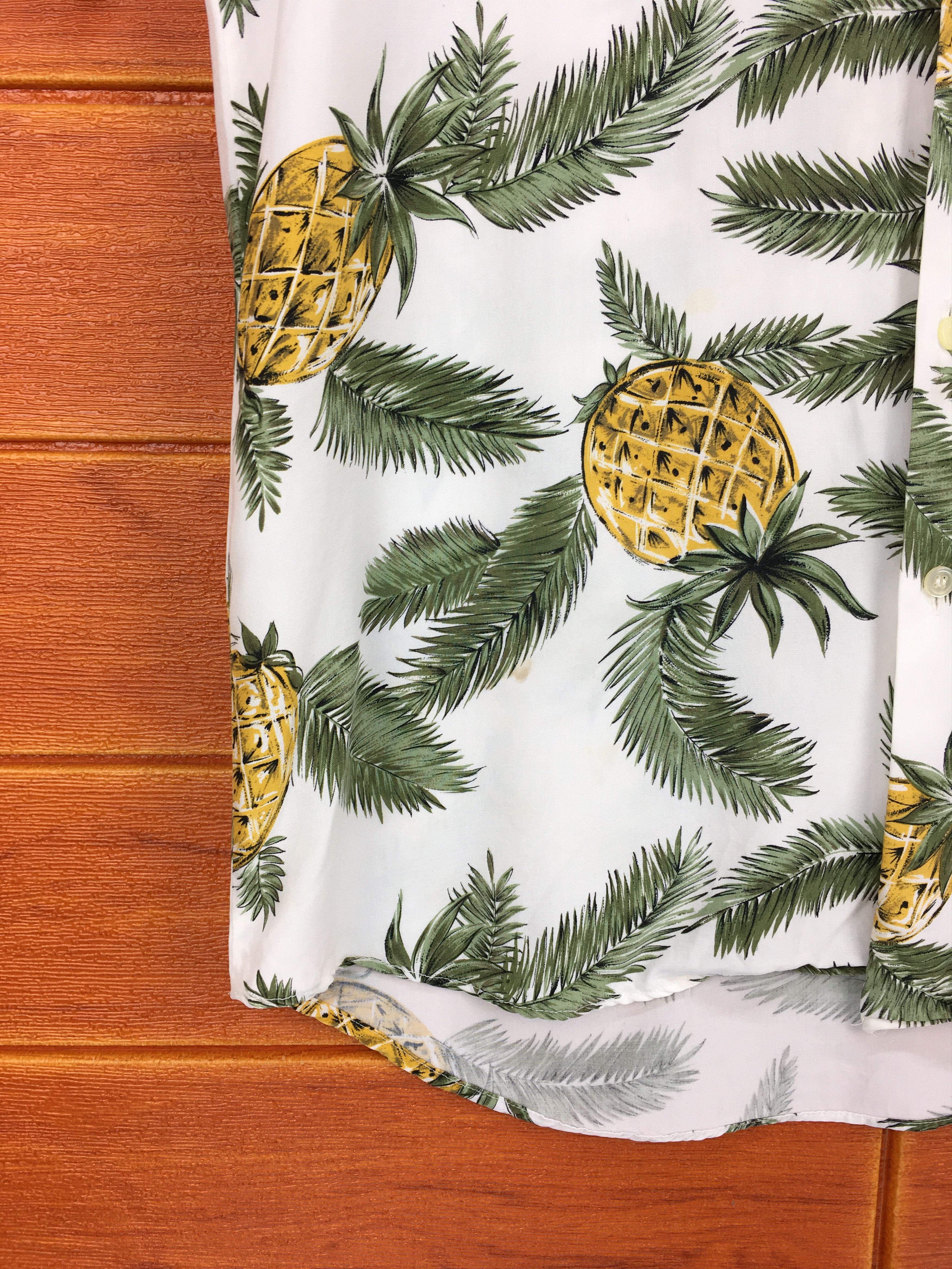Hysteric Glamour Japanese Hawaiian CUBIC MEASURE Pineapples Shirt Size US M / EU 48-50 / 2 - 3 Thumbnail