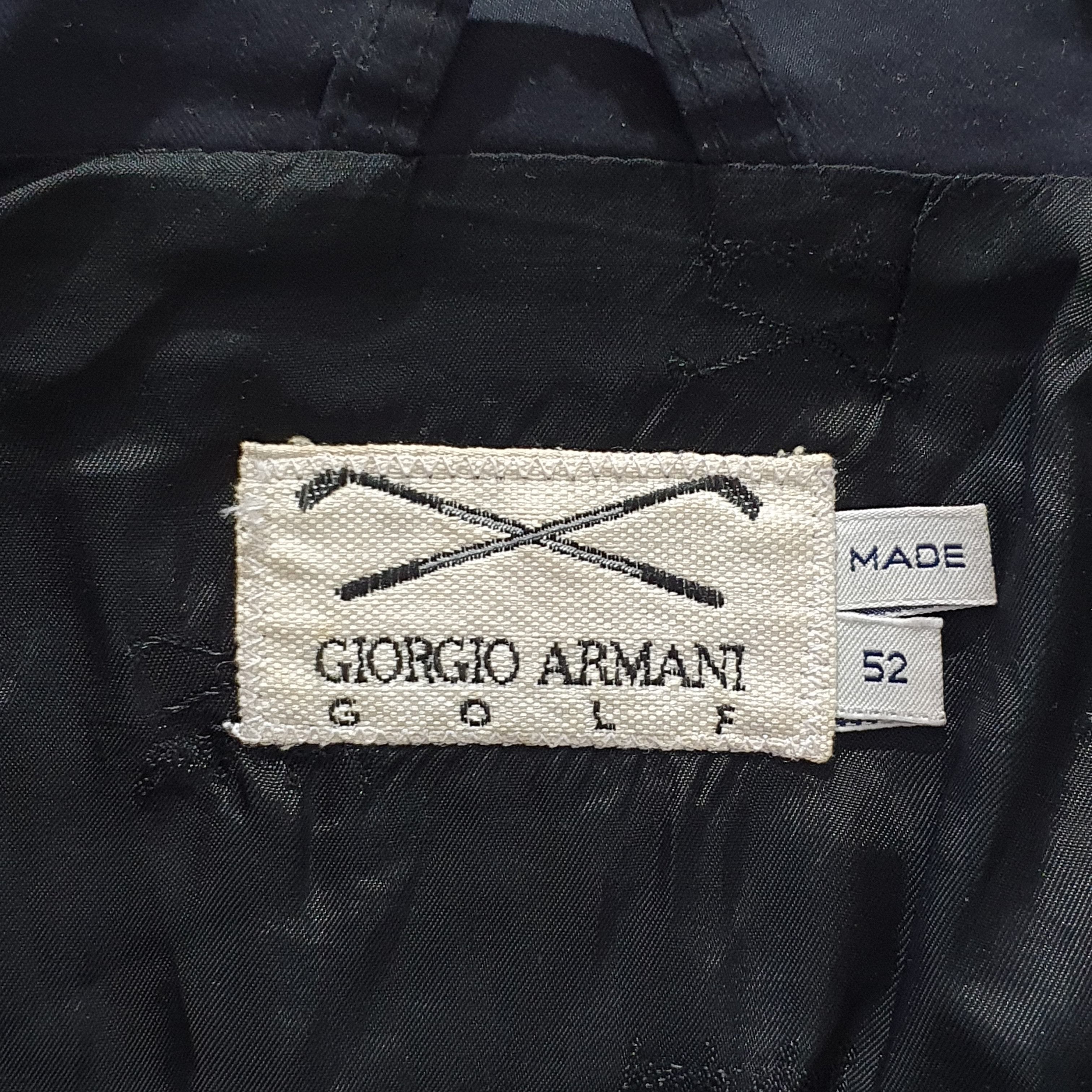 Armani × Emporio Armani × Vintage Rare 90s Armani Golf Light Jacket Riri Zipper Size US L / EU 52-54 / 3 - 5 Thumbnail