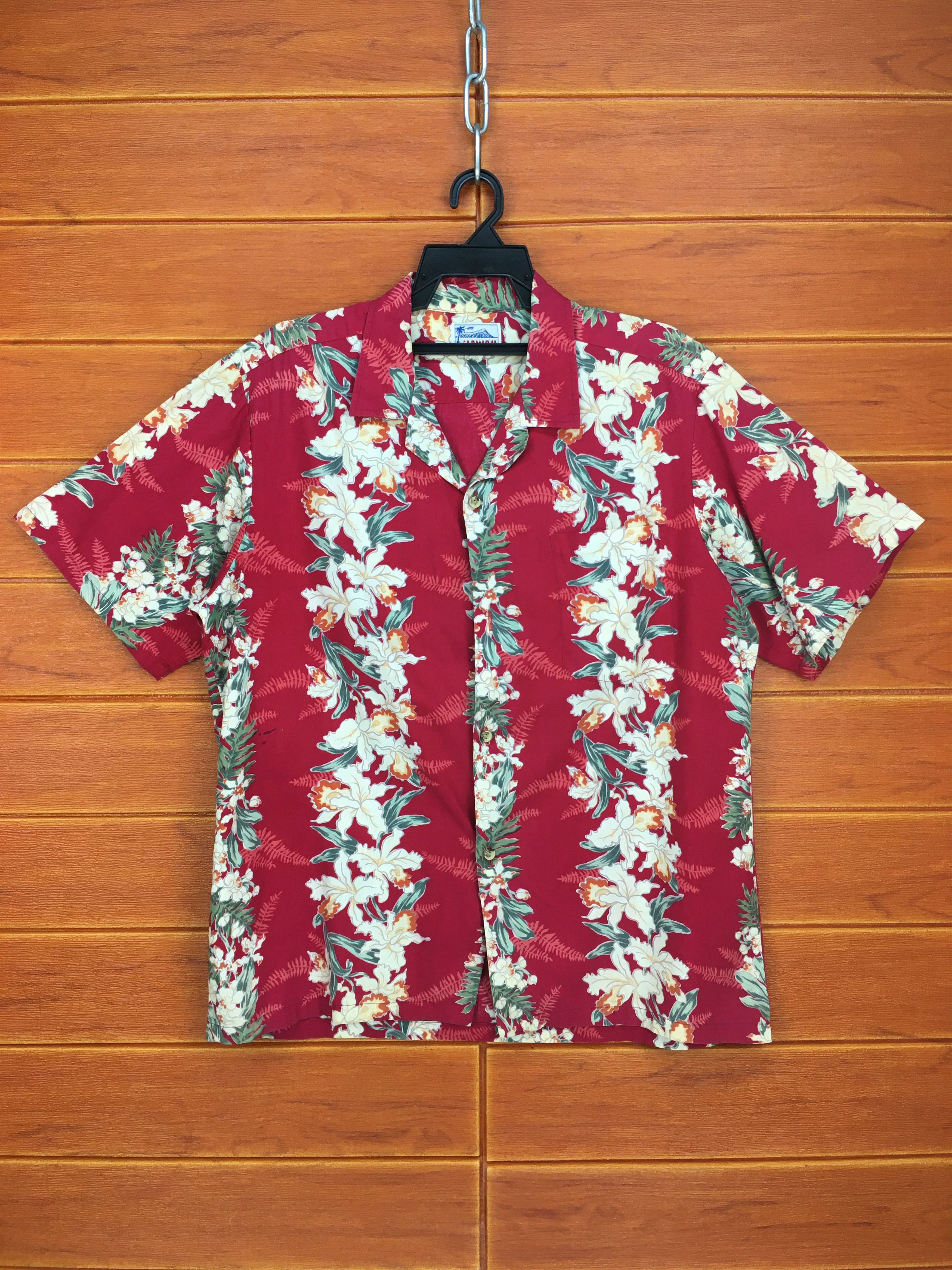 Vintage Vintage HAWAII Panel Border Hawaiian Shirt / Aloha Wear Size US M / EU 48-50 / 2 - 1 Thumbnail