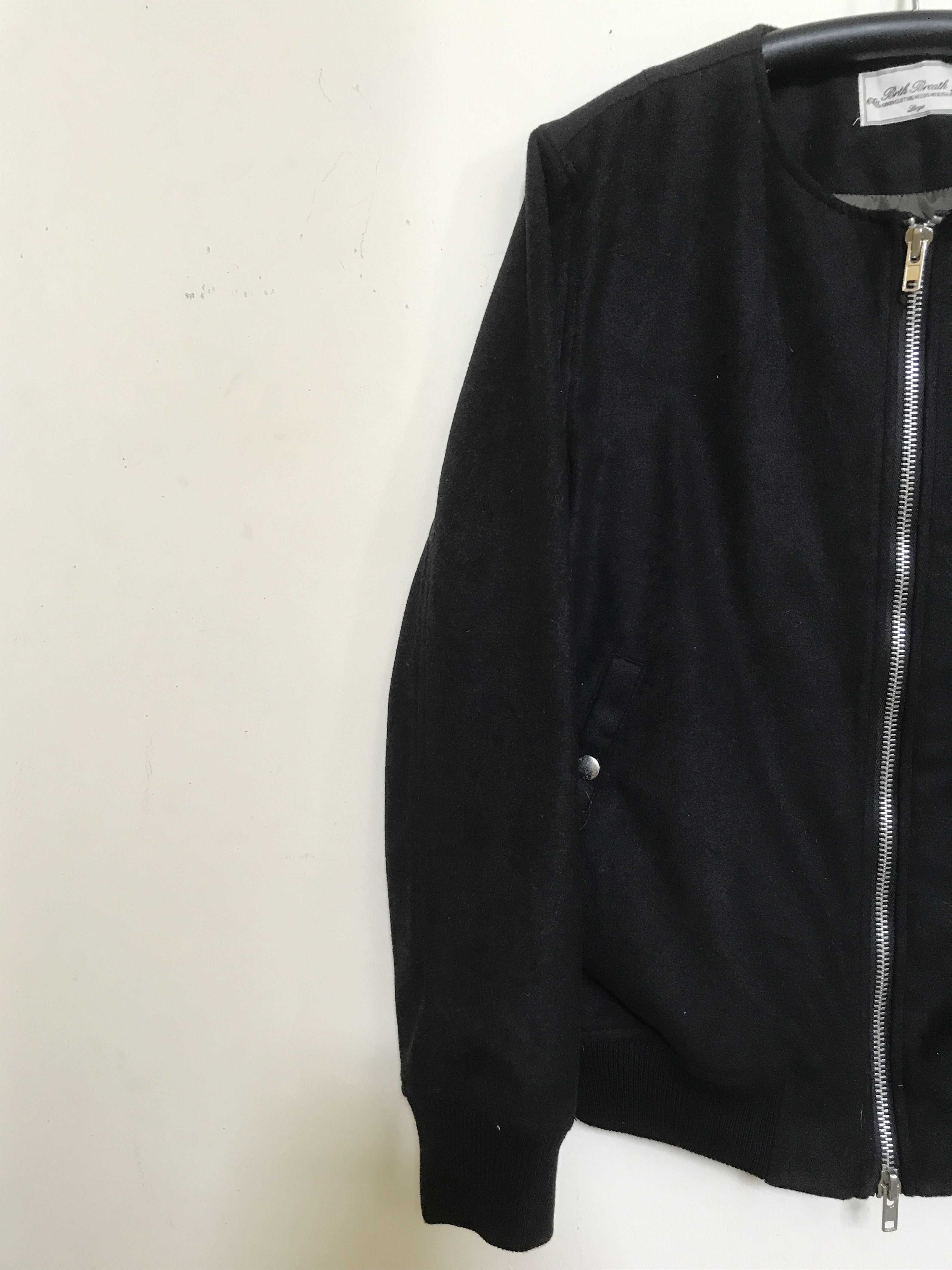 Japanese Brand JW13 BreathBirth Japan Women Wool Bomber Jacket Size M / US 6-8 / IT 42-44 - 3 Thumbnail