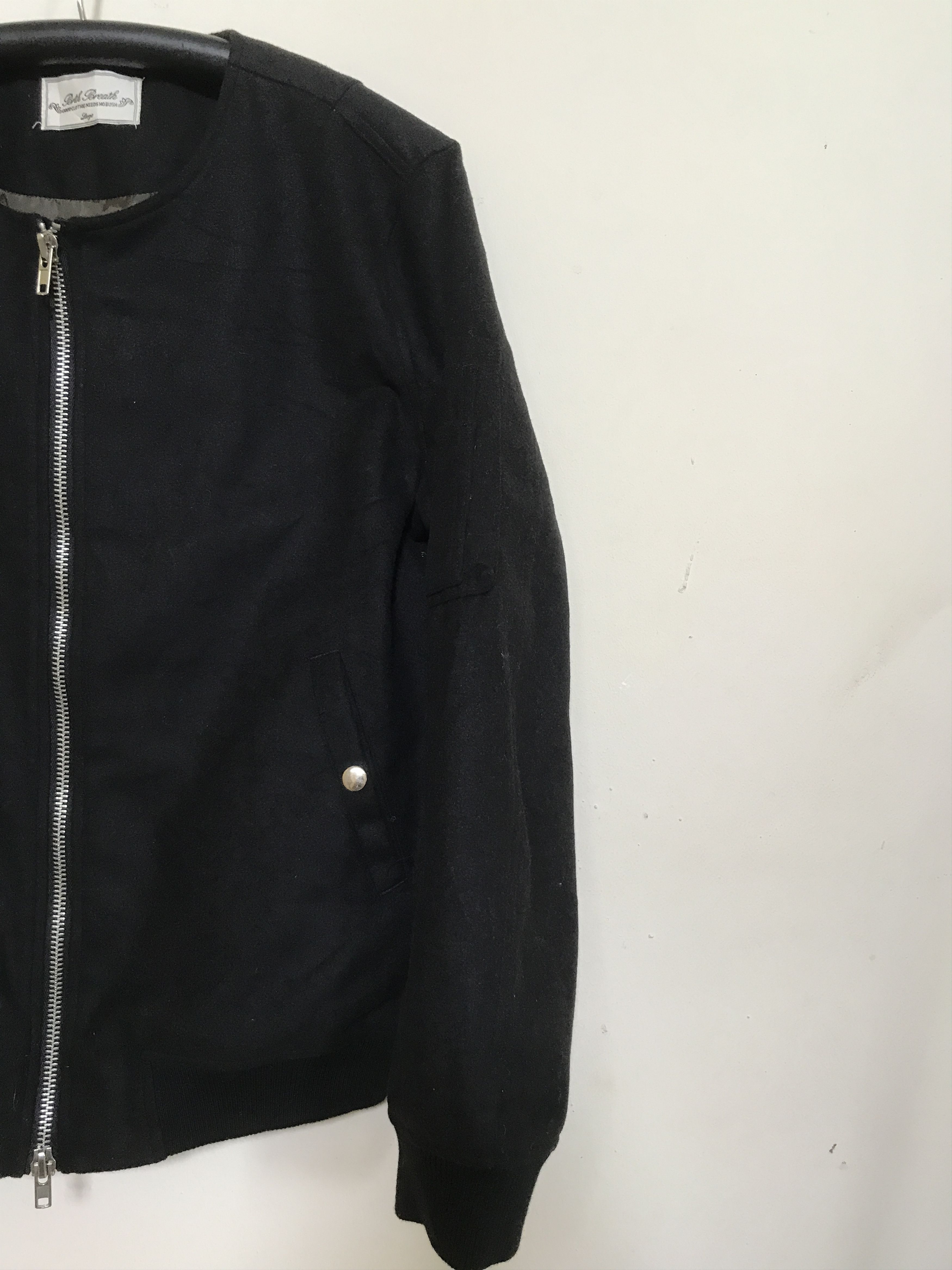 Japanese Brand JW13 BreathBirth Japan Women Wool Bomber Jacket Size M / US 6-8 / IT 42-44 - 2 Thumbnail