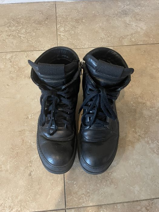 Rick Owens *RARE* Triple Black Short Tongue Geobaskets | Grailed