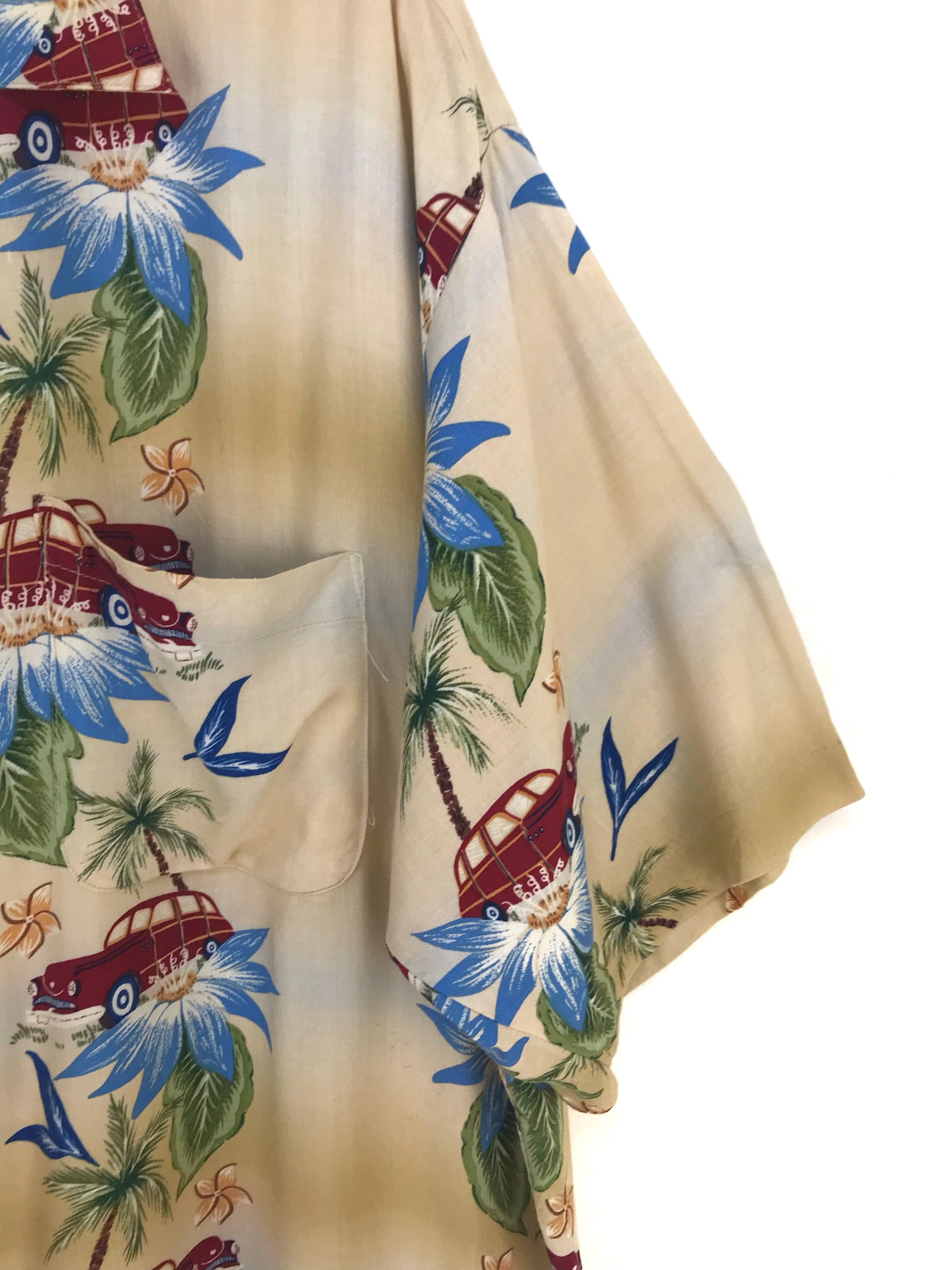 Ocean Current Vintage Ocean Current Classics Car Border Panel Hawaiian Size US L / EU 52-54 / 3 - 3 Thumbnail