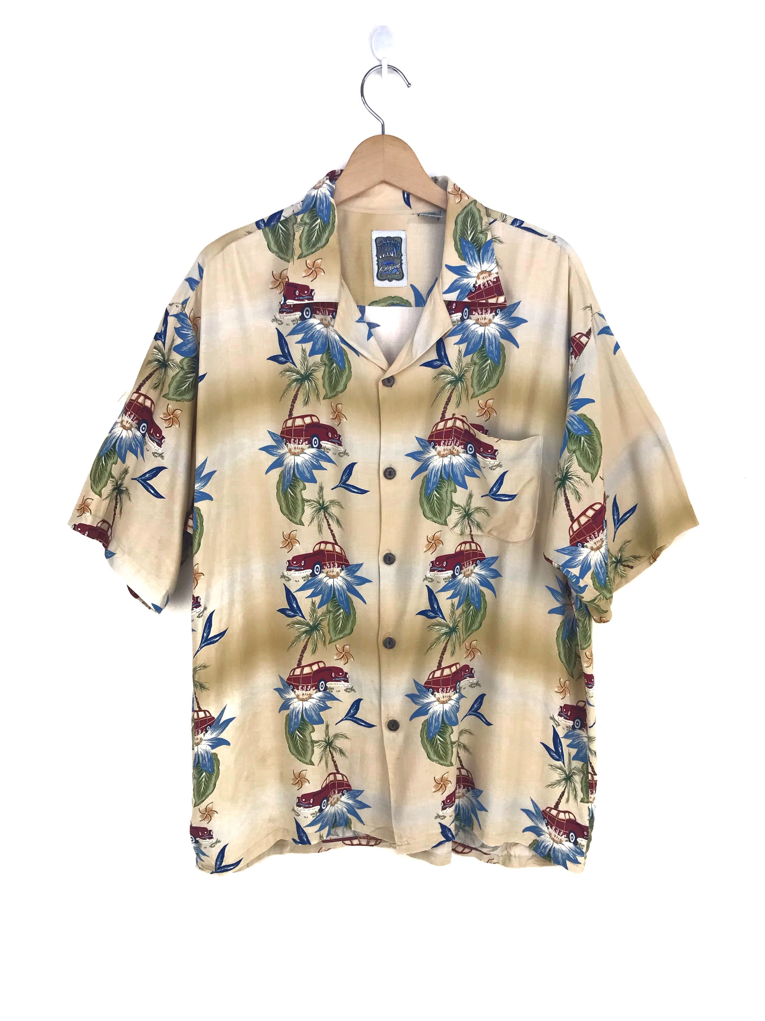 Ocean Current Vintage Ocean Current Classics Car Border Panel Hawaiian Size US L / EU 52-54 / 3 - 1 Thumbnail
