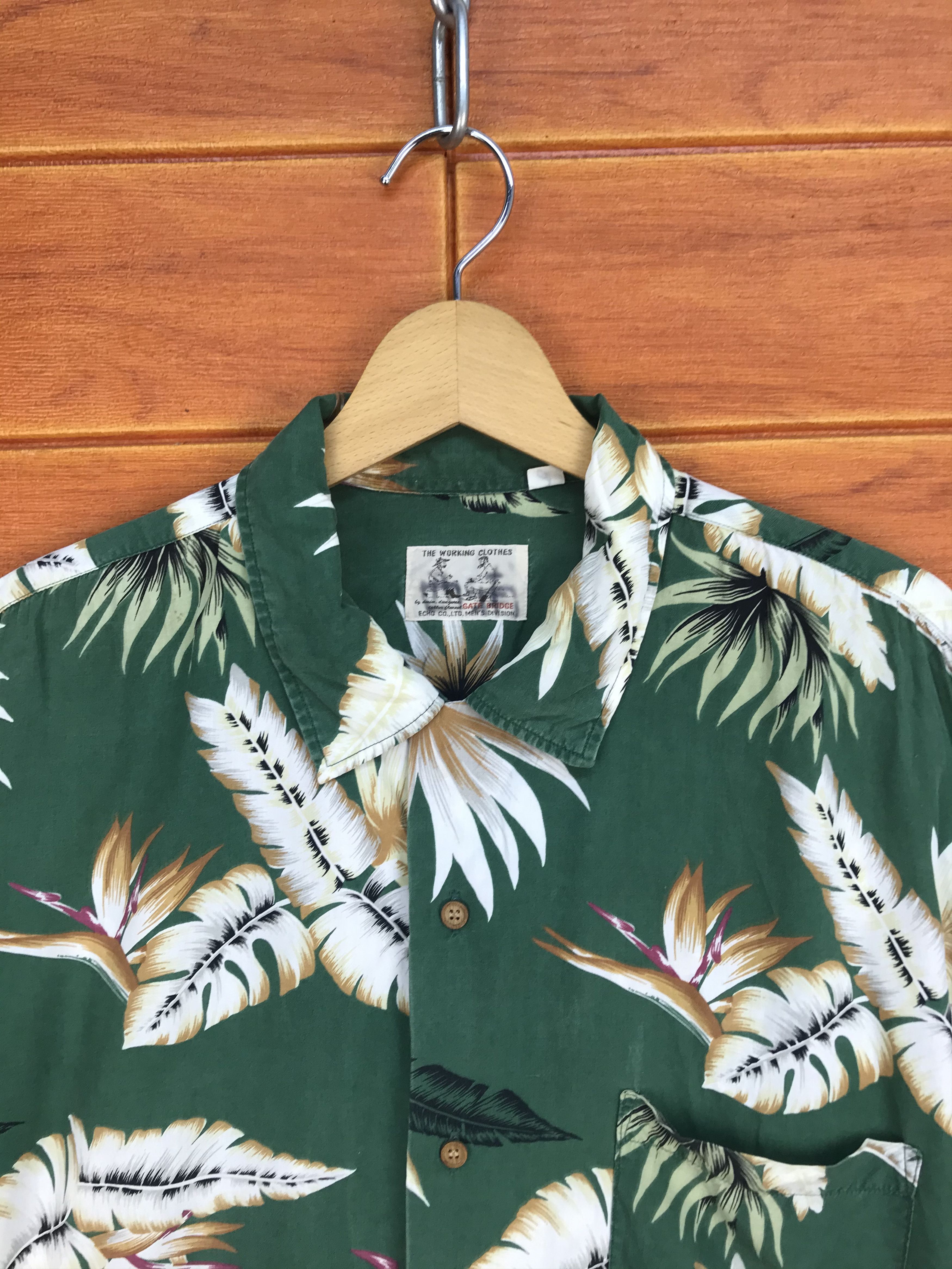 Hysteric Glamour Vintage Japanese Hawaiian GATE BRIDGE Rayon Shirt Size US XXL / EU 58 / 5 - 4 Thumbnail