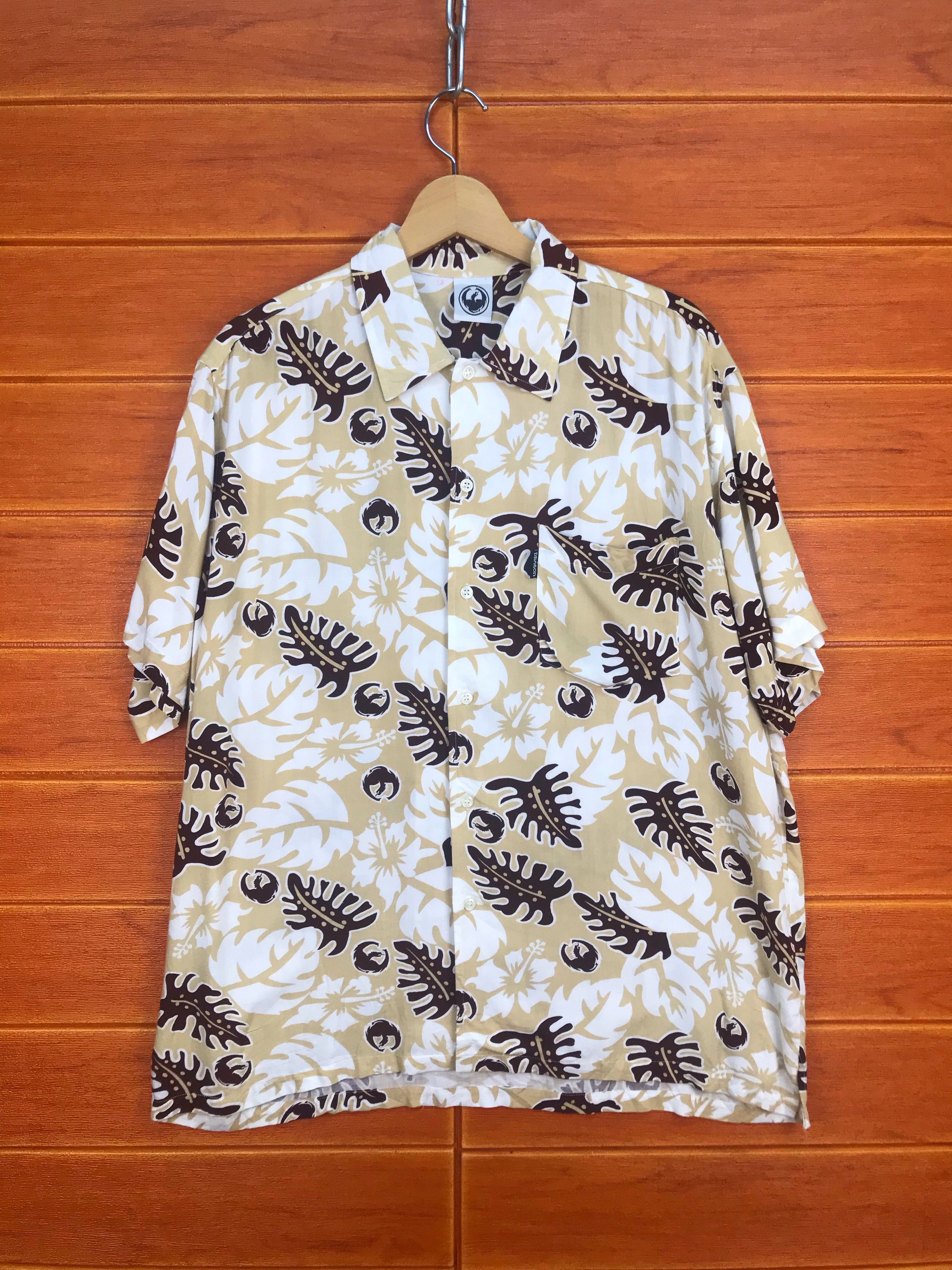Vintage Vintage DRAGON Skateboard Hawaiian Shirt Size US L / EU 52-54 / 3 - 1 Thumbnail