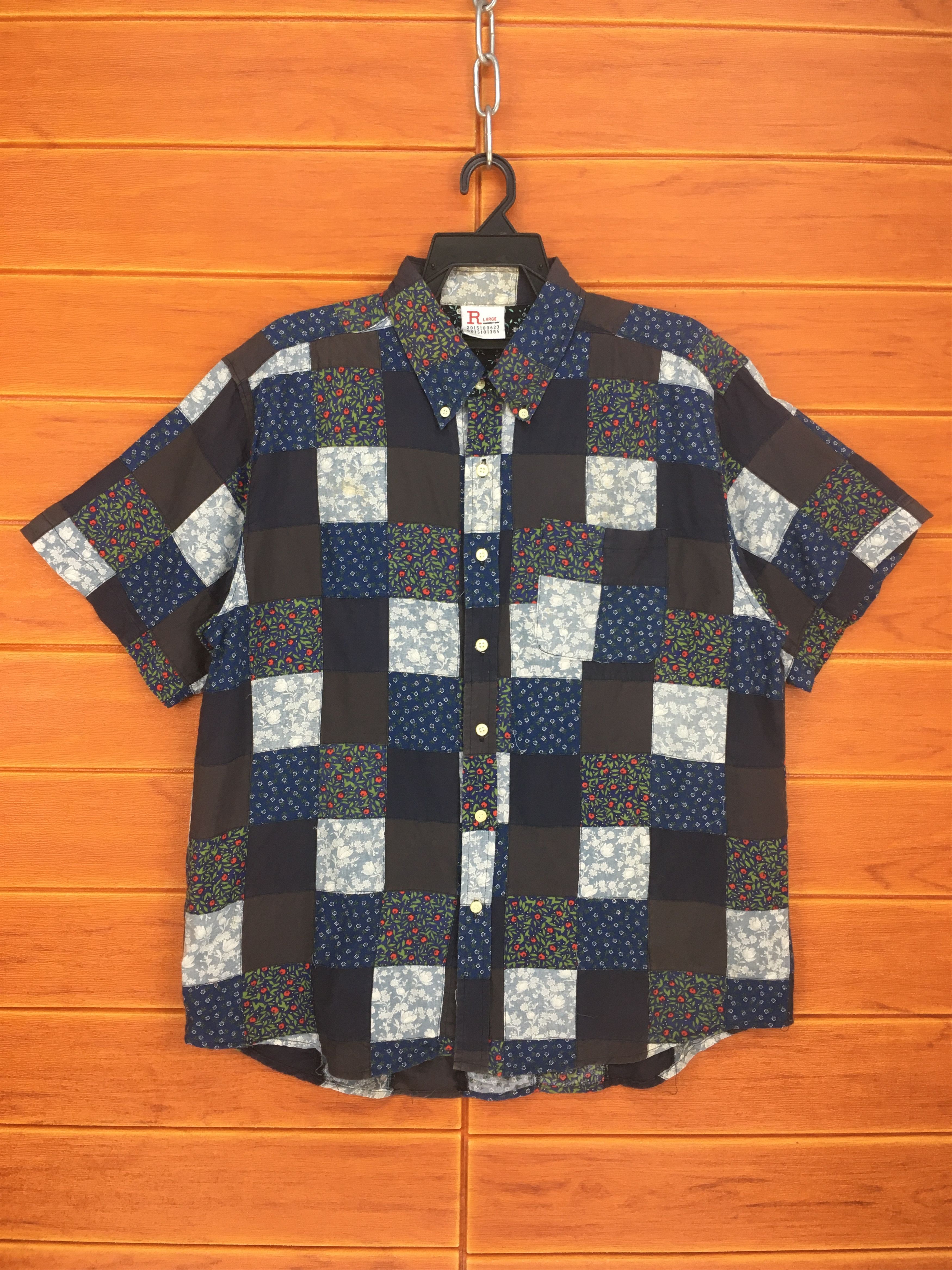 Vintage Vintage Patchwork Multi Design Button Up Shirt Size US M / EU 48-50 / 2 - 1 Thumbnail