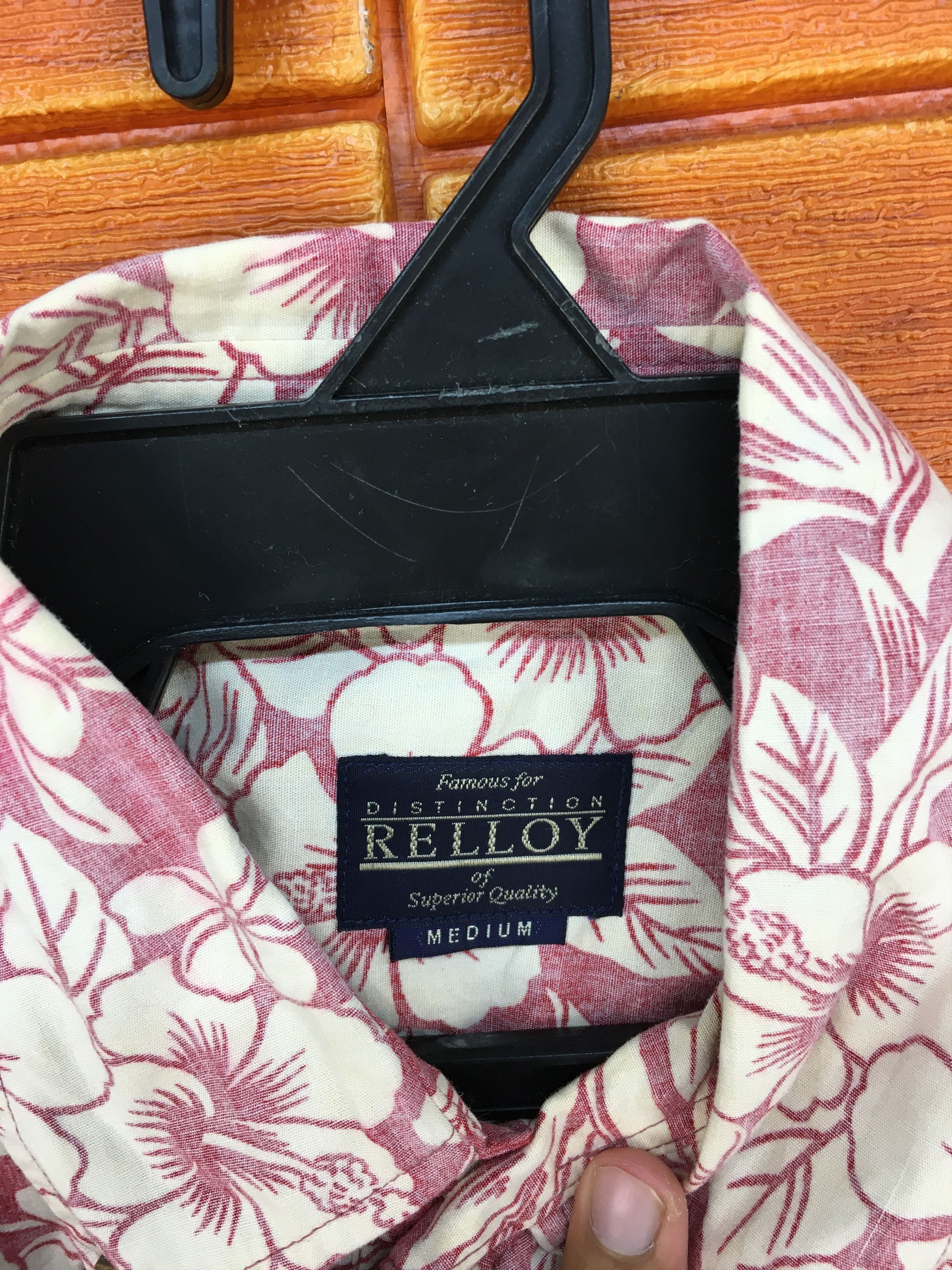 Vintage Japanese Brand RELLOY Reverse Print Hawaiian Shirt Size US M / EU 48-50 / 2 - 7 Thumbnail