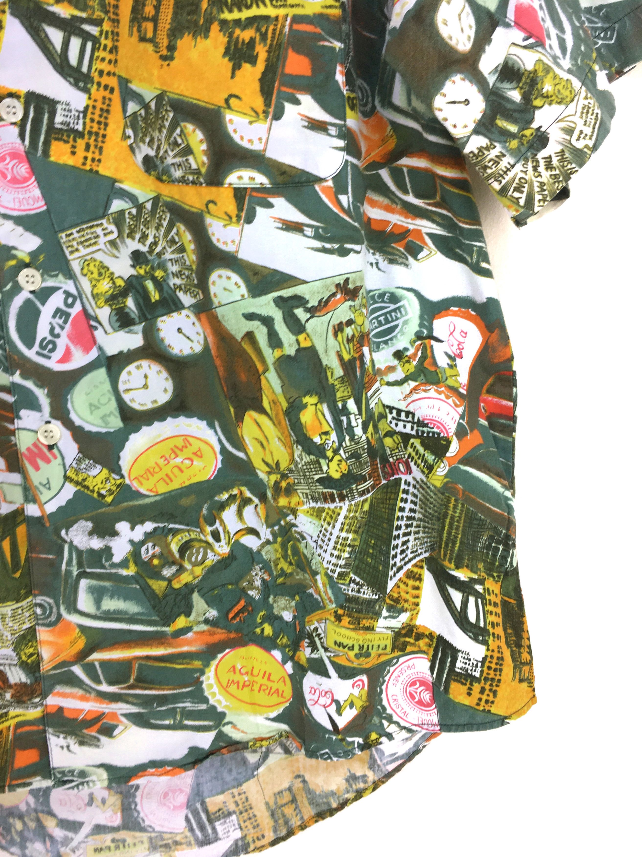 Vintage Vintage Sign Art Coca Cola Pepsi Hawaiian Shirt Size US L / EU 52-54 / 3 - 4 Thumbnail