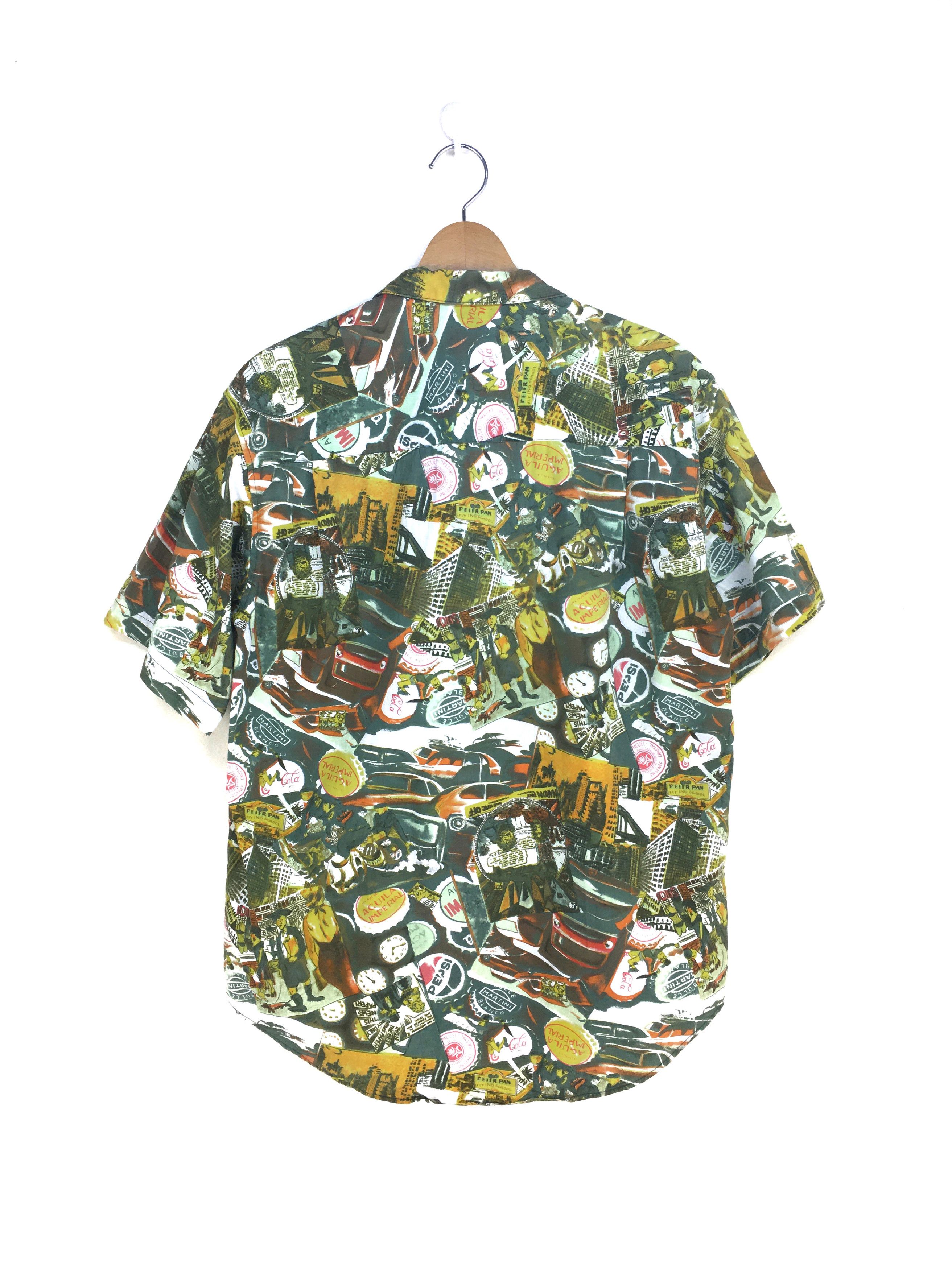 Vintage Vintage Sign Art Coca Cola Pepsi Hawaiian Shirt Size US L / EU 52-54 / 3 - 9 Thumbnail