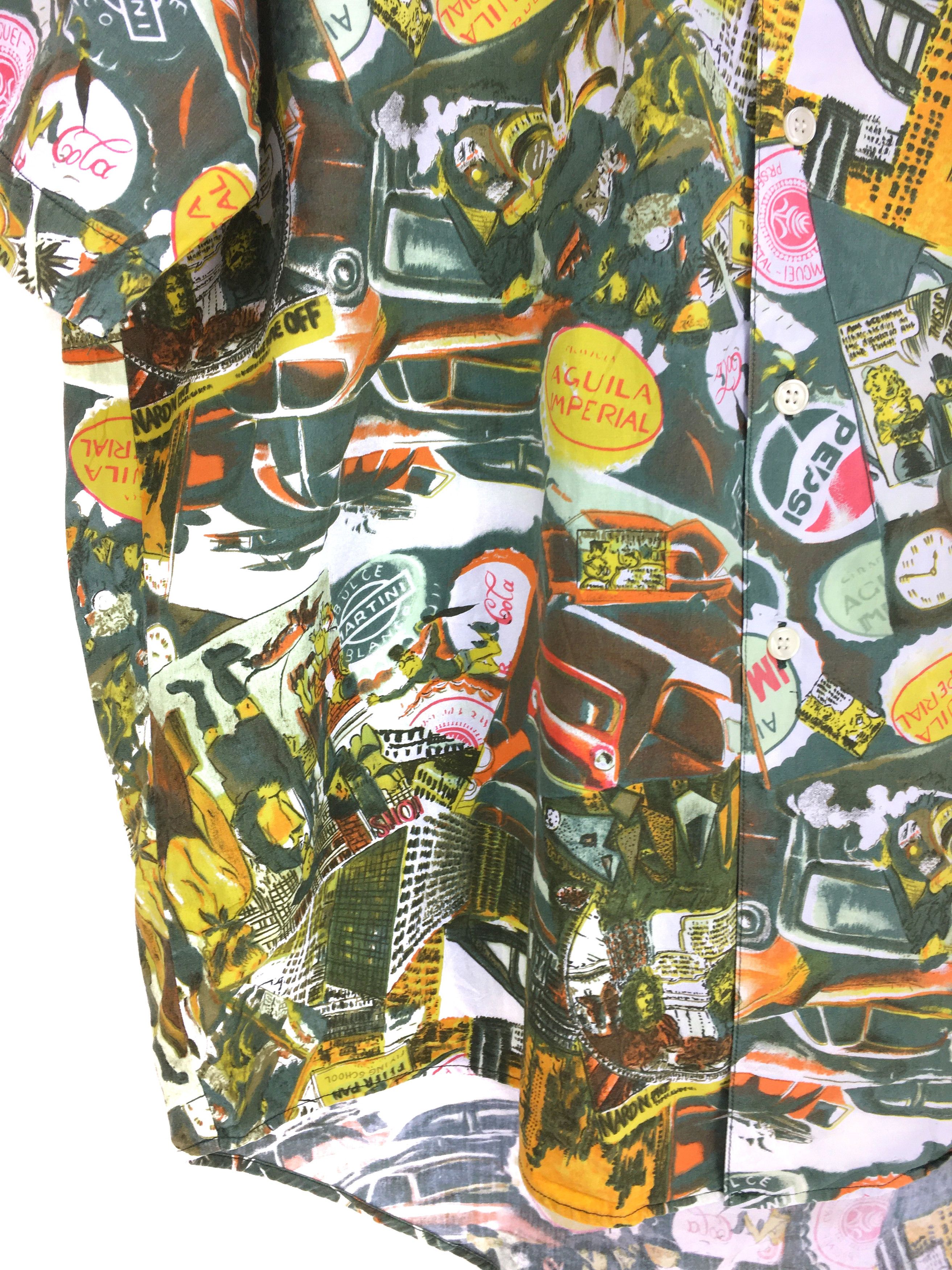Vintage Vintage Sign Art Coca Cola Pepsi Hawaiian Shirt Size US L / EU 52-54 / 3 - 5 Thumbnail
