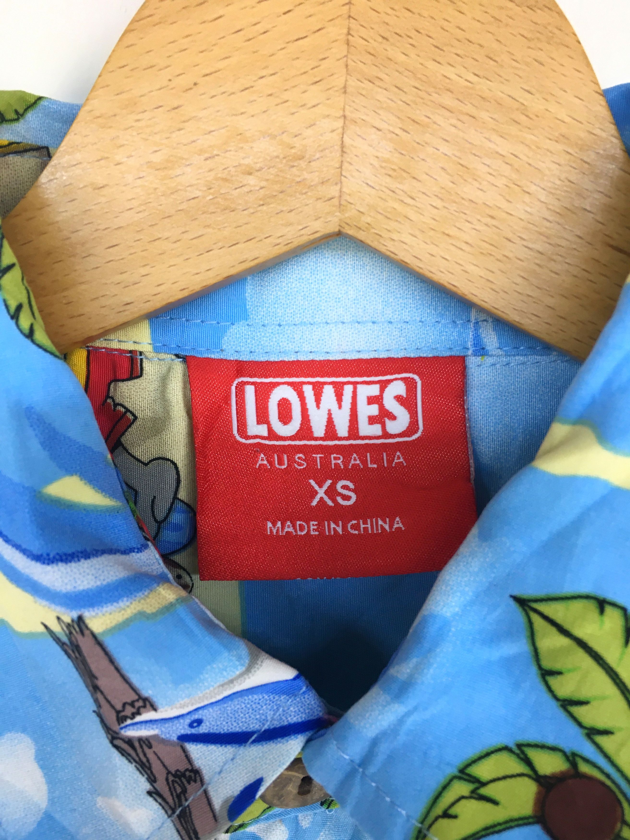 Man Made In Australia Vintage LOWES AUSTRALIA Hawaiian Shirt Size US S / EU 44-46 / 1 - 7 Thumbnail