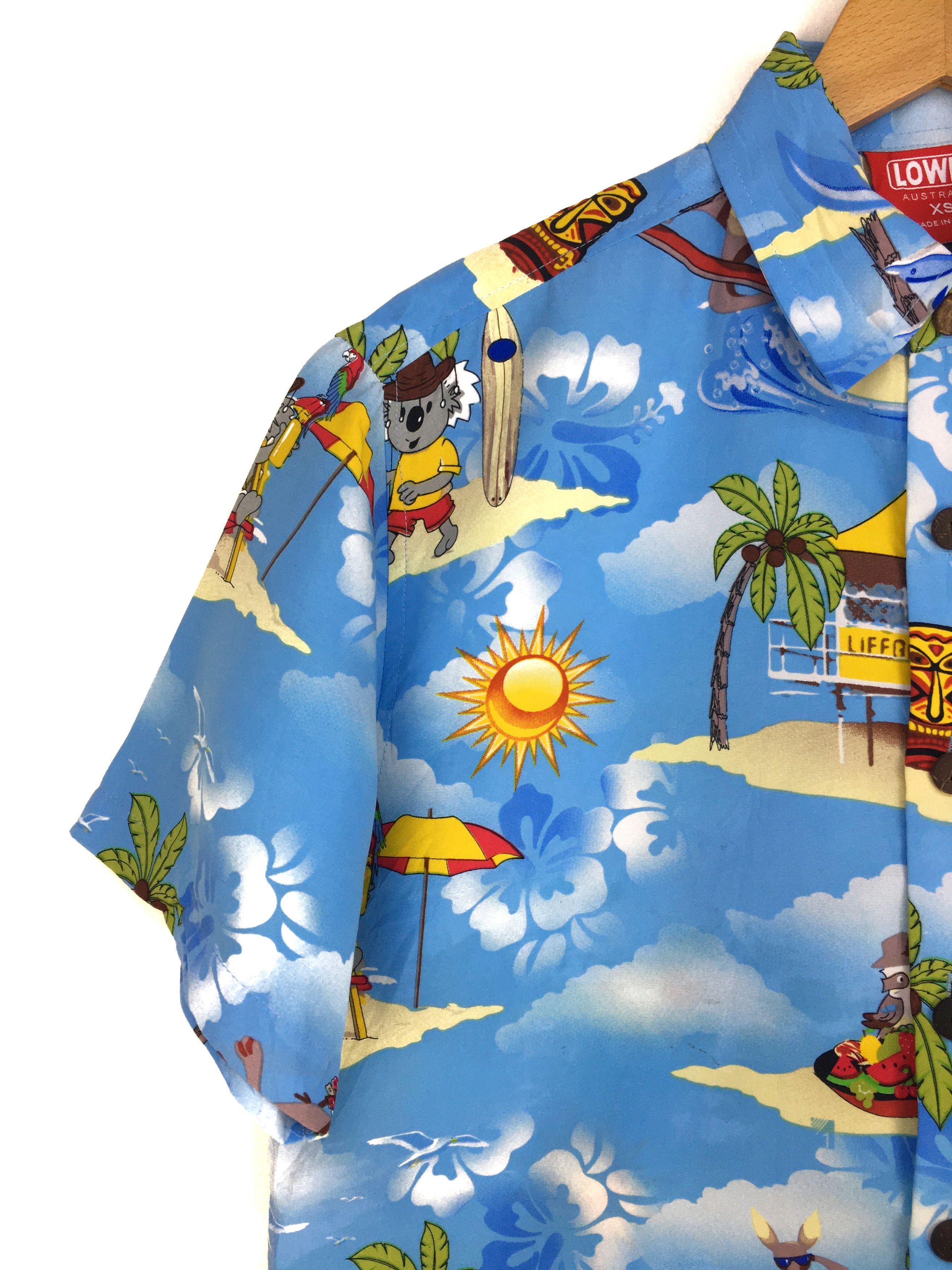 Man Made In Australia Vintage LOWES AUSTRALIA Hawaiian Shirt Size US S / EU 44-46 / 1 - 2 Thumbnail