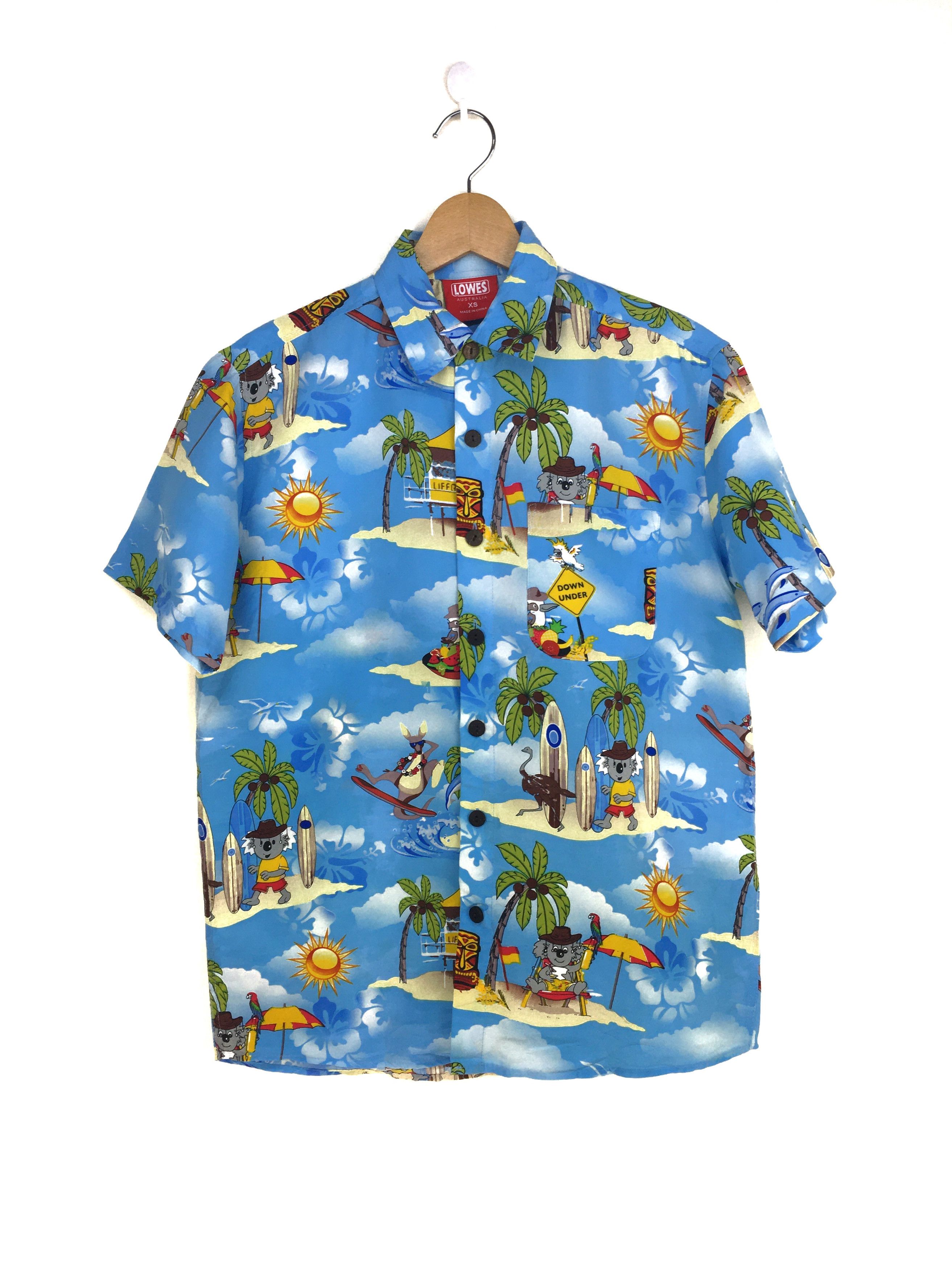 Man Made In Australia Vintage LOWES AUSTRALIA Hawaiian Shirt Size US S / EU 44-46 / 1 - 1 Thumbnail